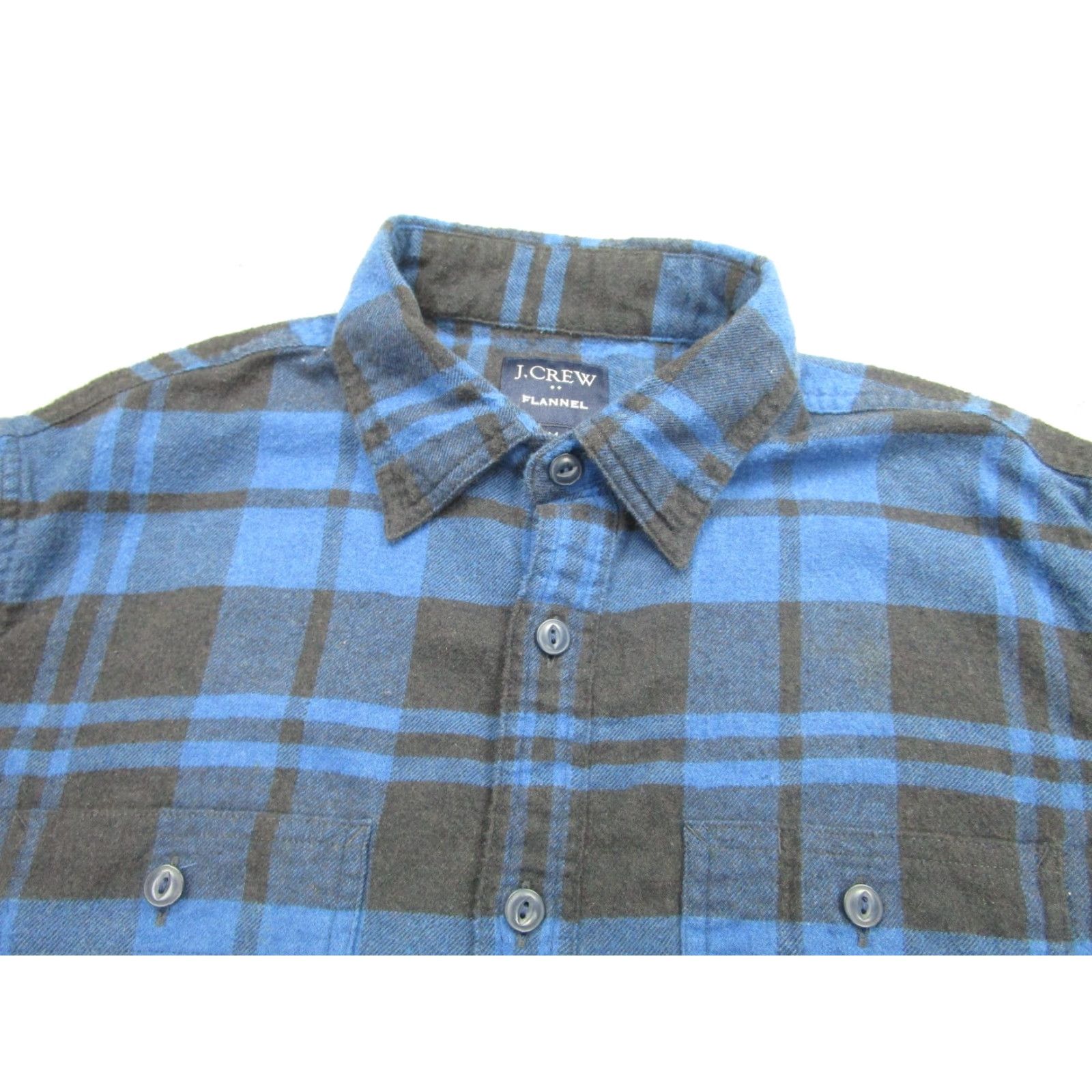 J.Crew J Crew Shirt Mens Medium Blue Plaid Flannel Long Sleeve Button Front Casual Size US M / EU 48-50 / 2 - 3 Thumbnail