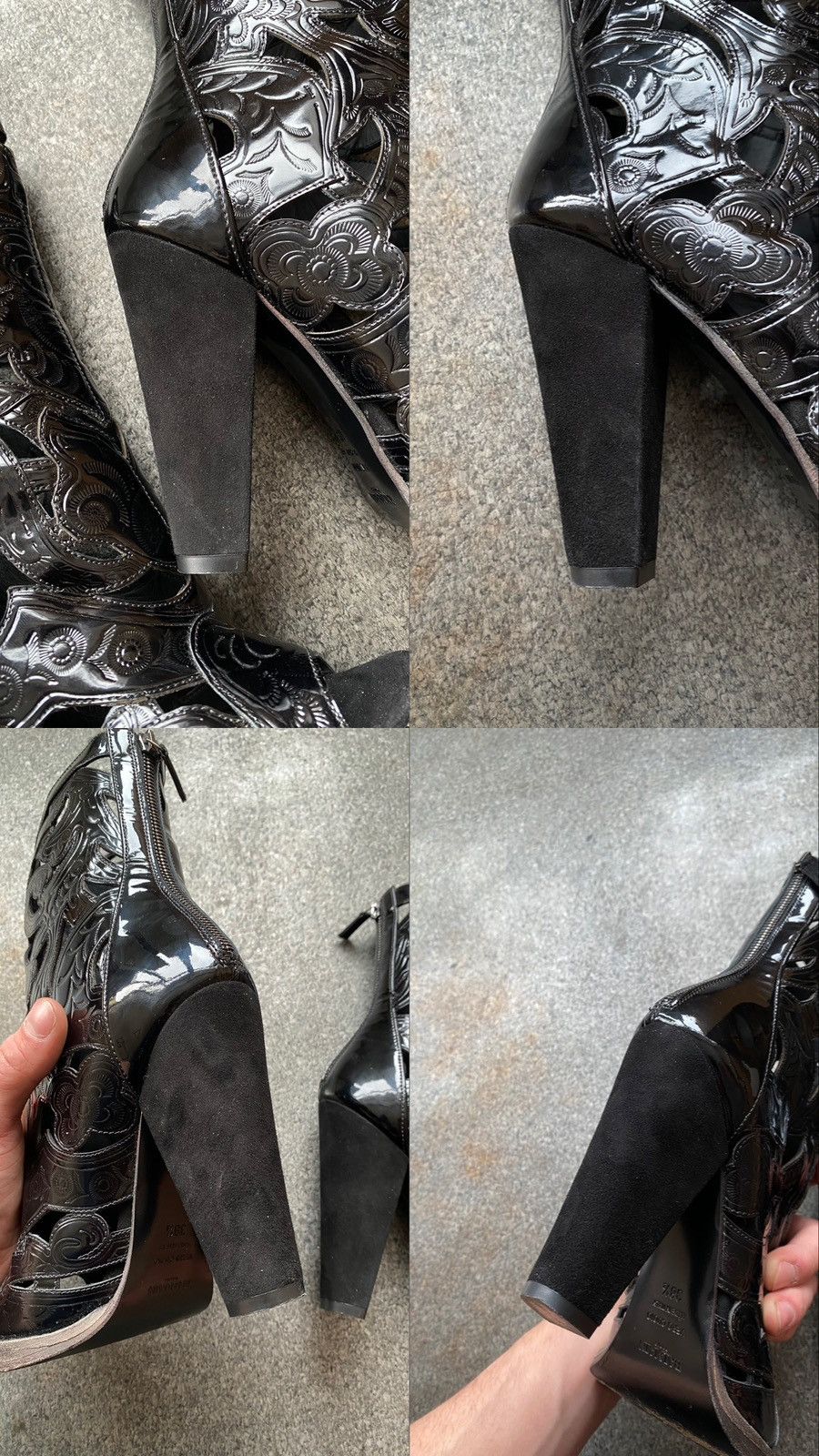 Balmain BALMAIN Runway SS12 Leather High Heels Ankle Boots Size US 8.5 / IT 38.5 - 11 Thumbnail
