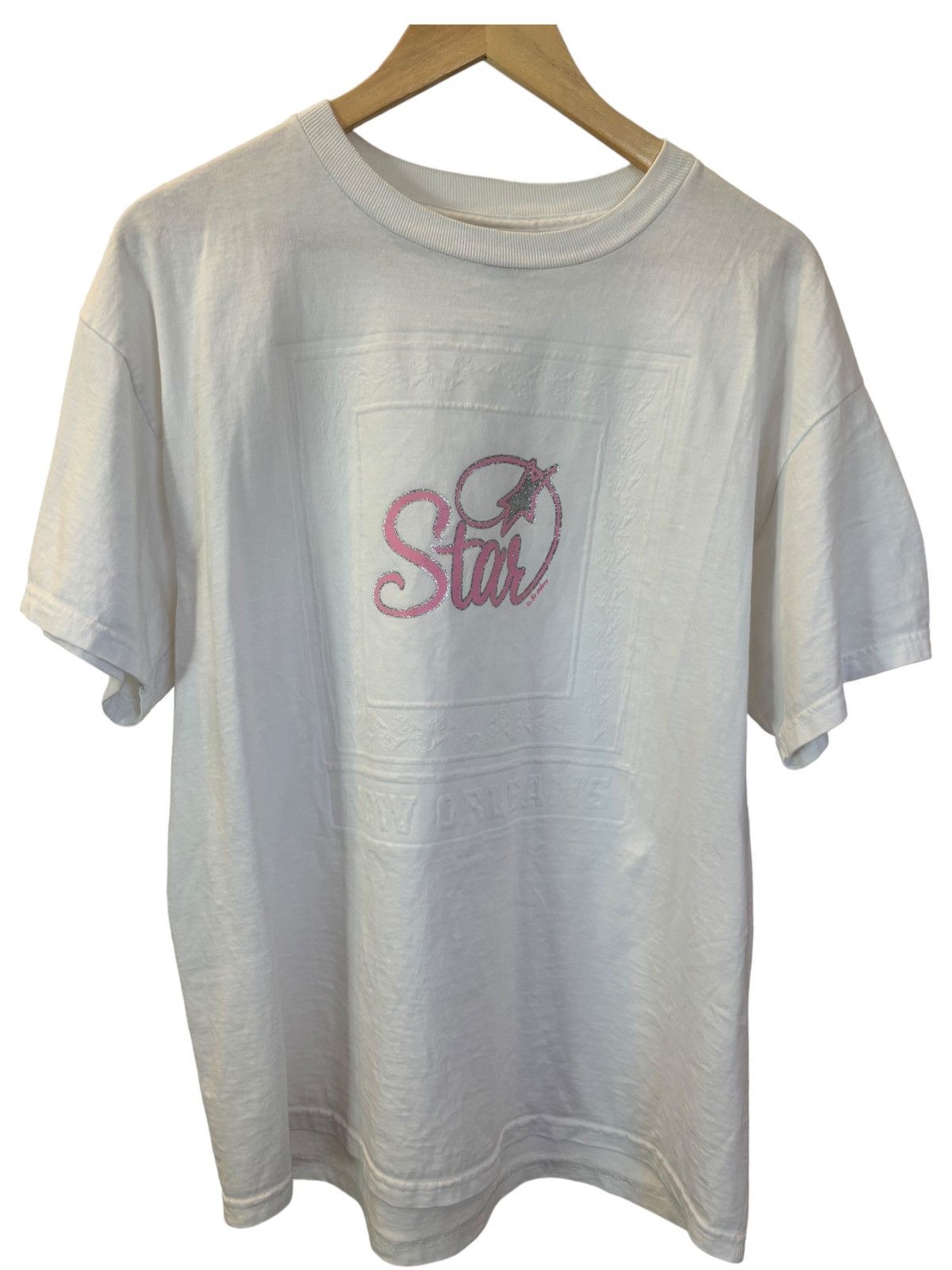 Delta Vintage Y2K Star New Orleans T-Shirt Size US XL / EU 56 / 4 - 1 Thumbnail