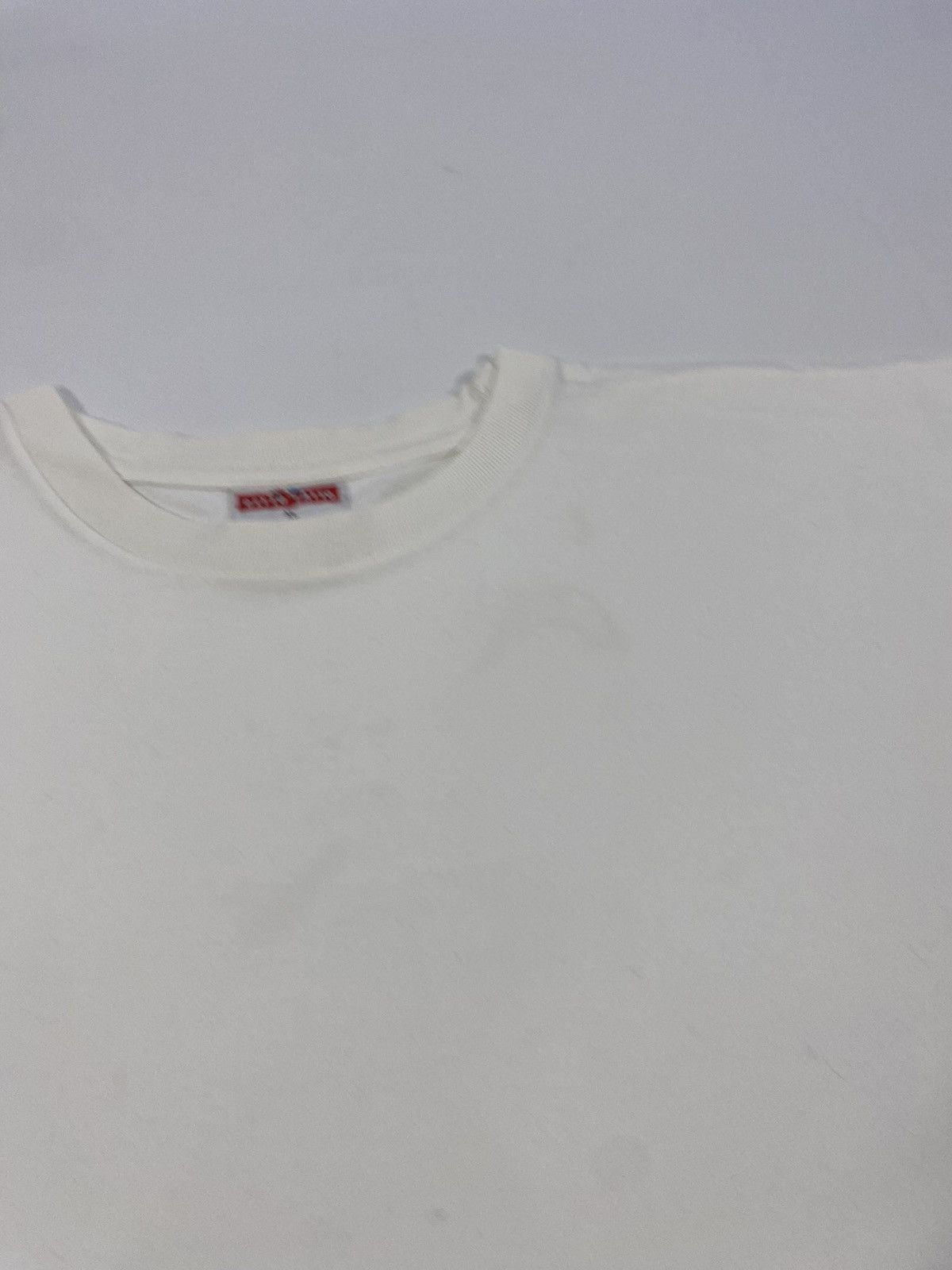 Vintage LASTDROP🔥 90s Single Stitch Basic White Blank DettoFatto USA Size US XL / EU 56 / 4 - 4 Thumbnail