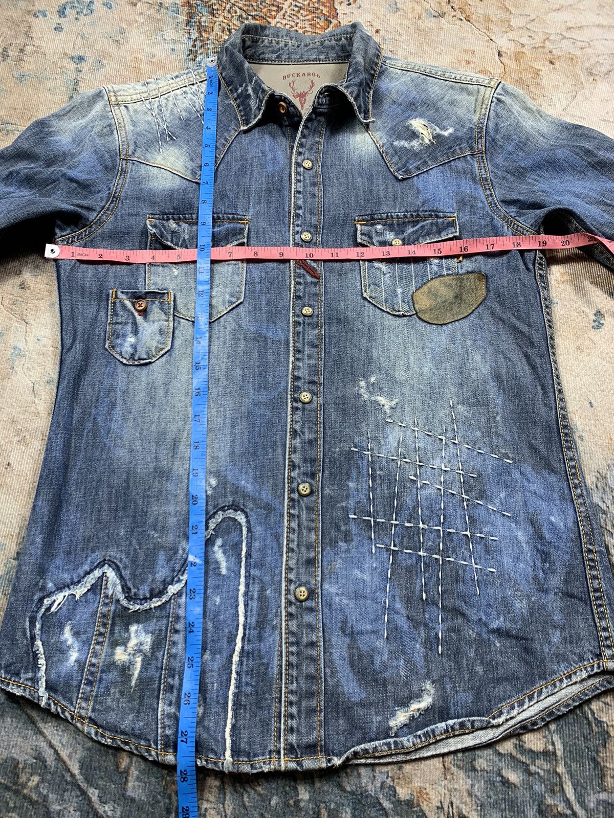 BUCKAROO DISTRESSED BUCKAROO BUTTON SHIRT BORO STYLE Size US M / EU 48-50 / 2 - 8 Thumbnail