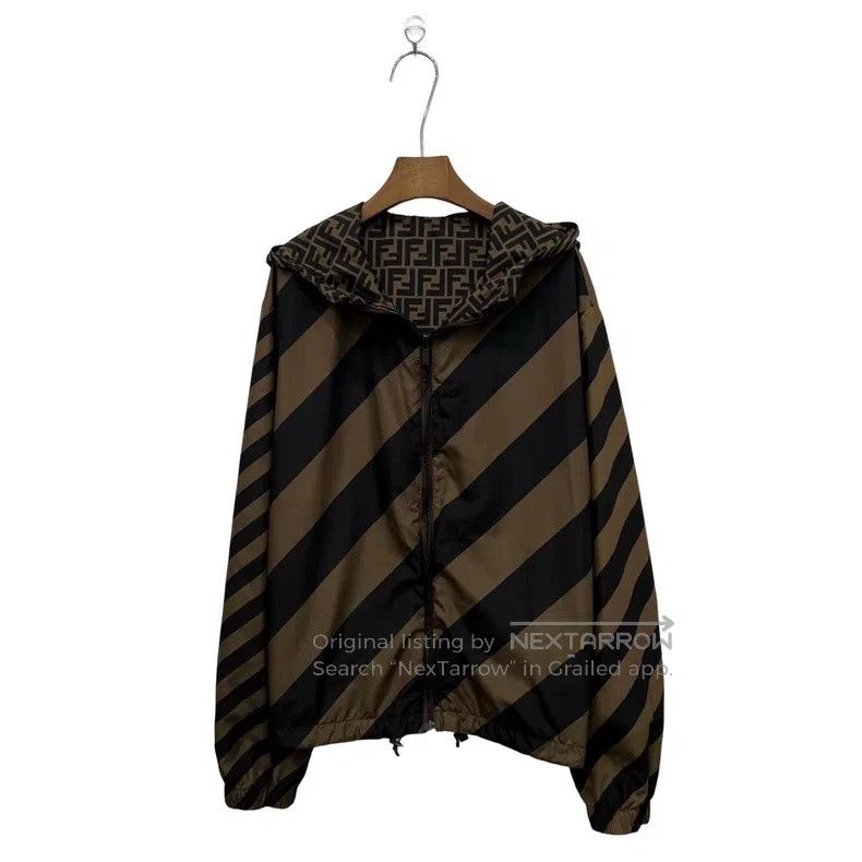 Fendi Fendi Classic old logo reversible windbreaker Size US L / EU 52-54 / 3 - 5 Thumbnail
