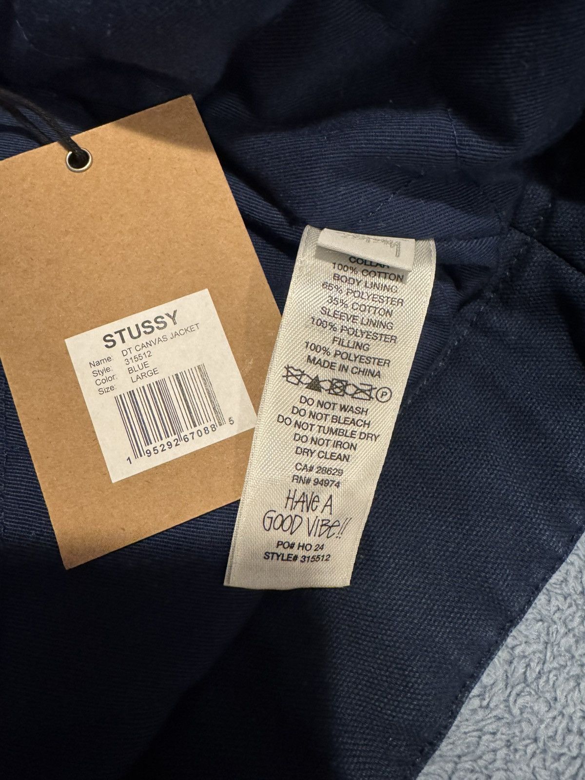 DENIM TEARS × Stussy Denim Tears Stussy Never Renege Canvas Work Jacket Size US L / EU 52-54 / 3 - 3 Thumbnail