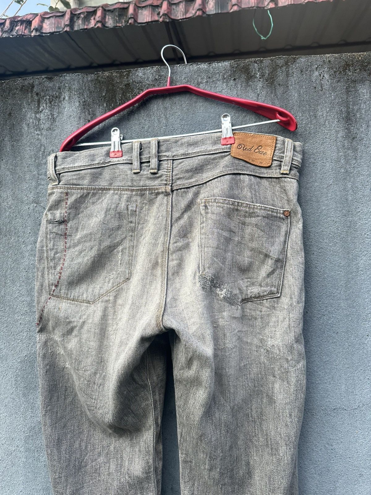 Paul Smith Red Ear 👹Vintage THRASHED Paul Smith X Red Ear Baggy Jeans Size US 32 / EU 48 - 5 Thumbnail