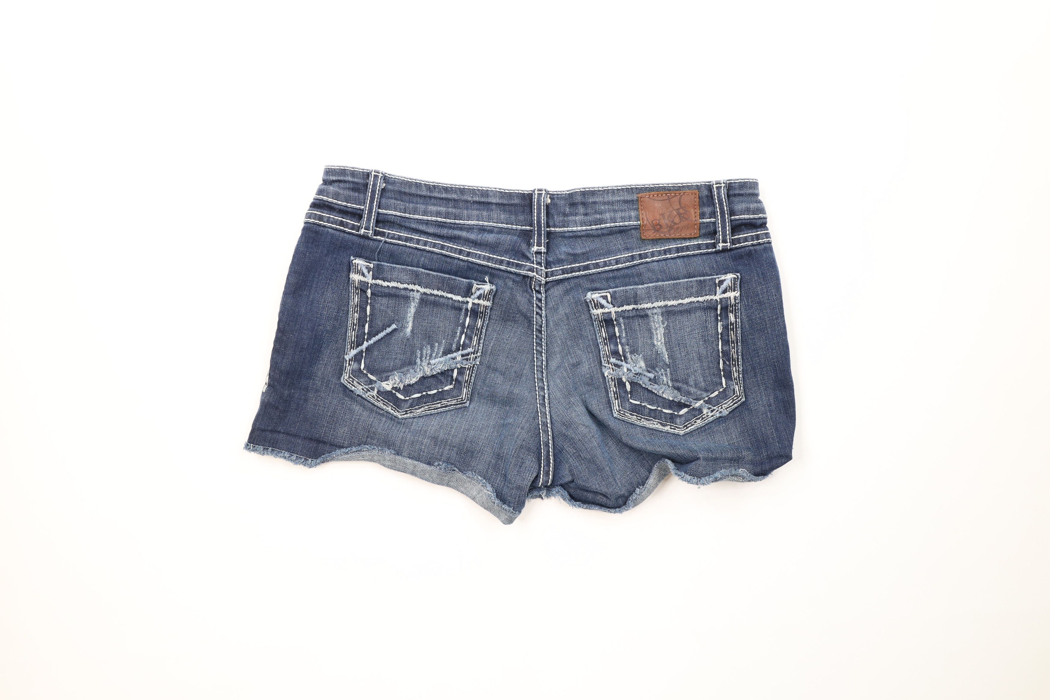 Vintage Buckle BKE Stitch Stella Stretch Denim Jean Shorts Jorts Size 30" / US 8 / IT 44 - 8 Thumbnail