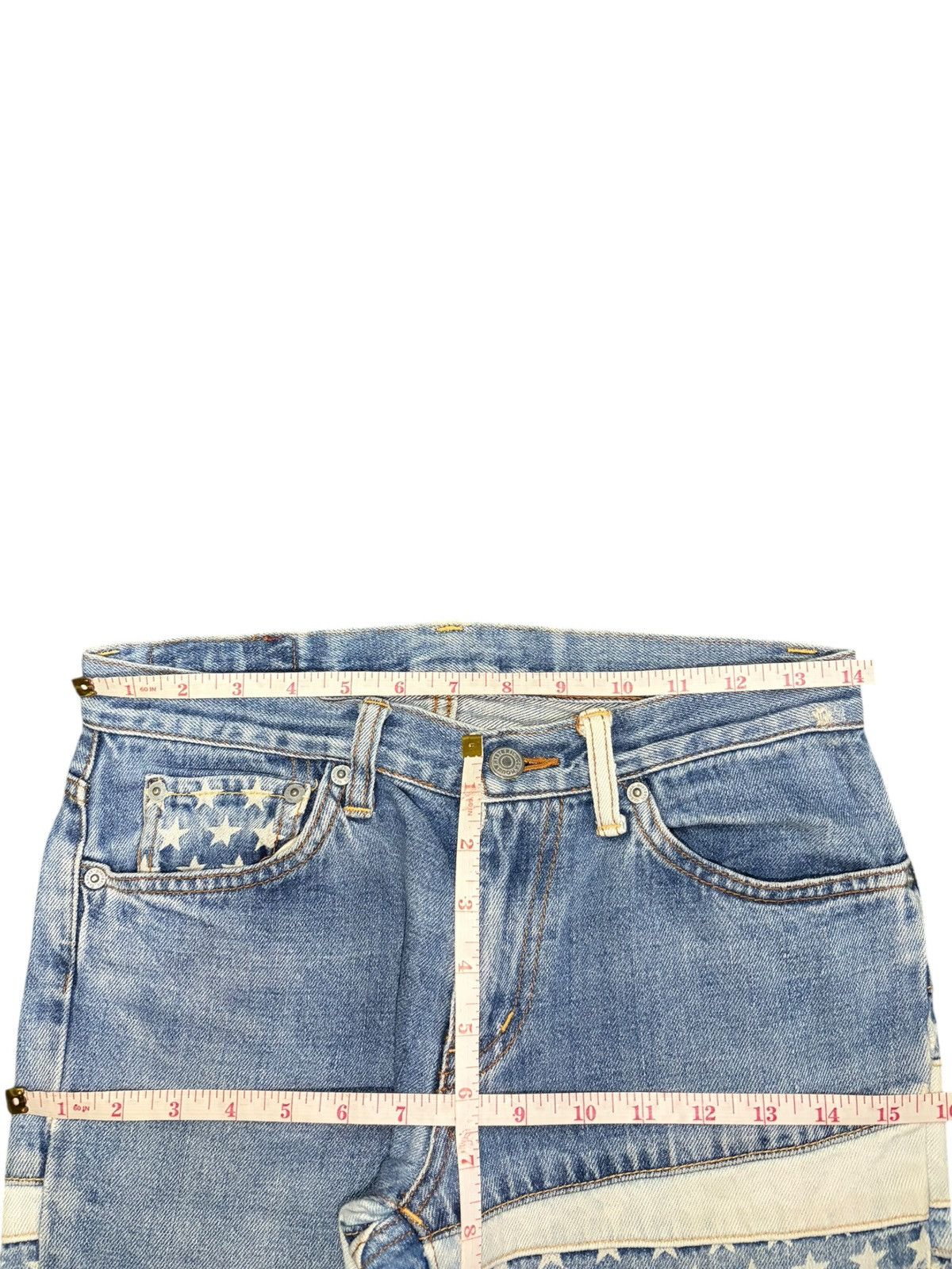 Hysteric Glamour Vintage Hysteric Glamour Distress Low Rise Flare Jeans Size 28" / US 6 / IT 42 - 6 Thumbnail