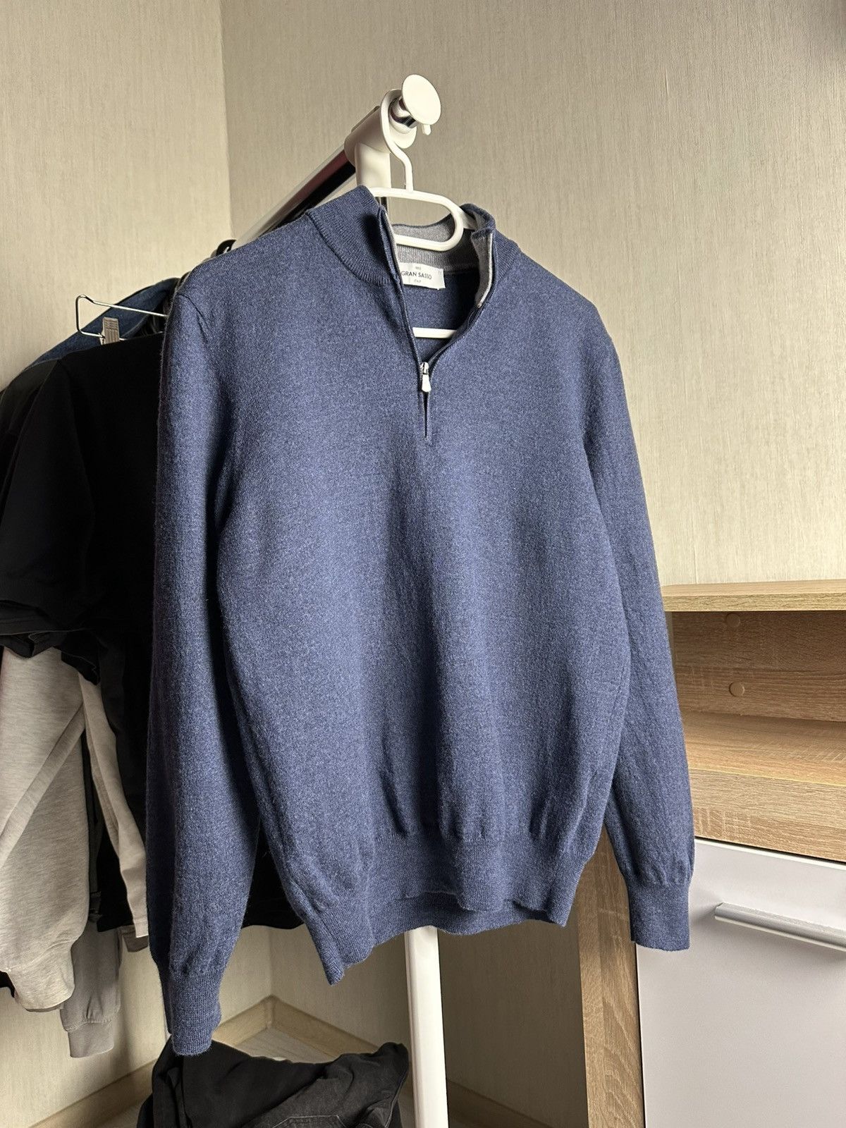 Gran Sasso Gran Sasso Wool Lana Wool half zip sweater Size US M / EU 48-50 / 2 - 1 Thumbnail