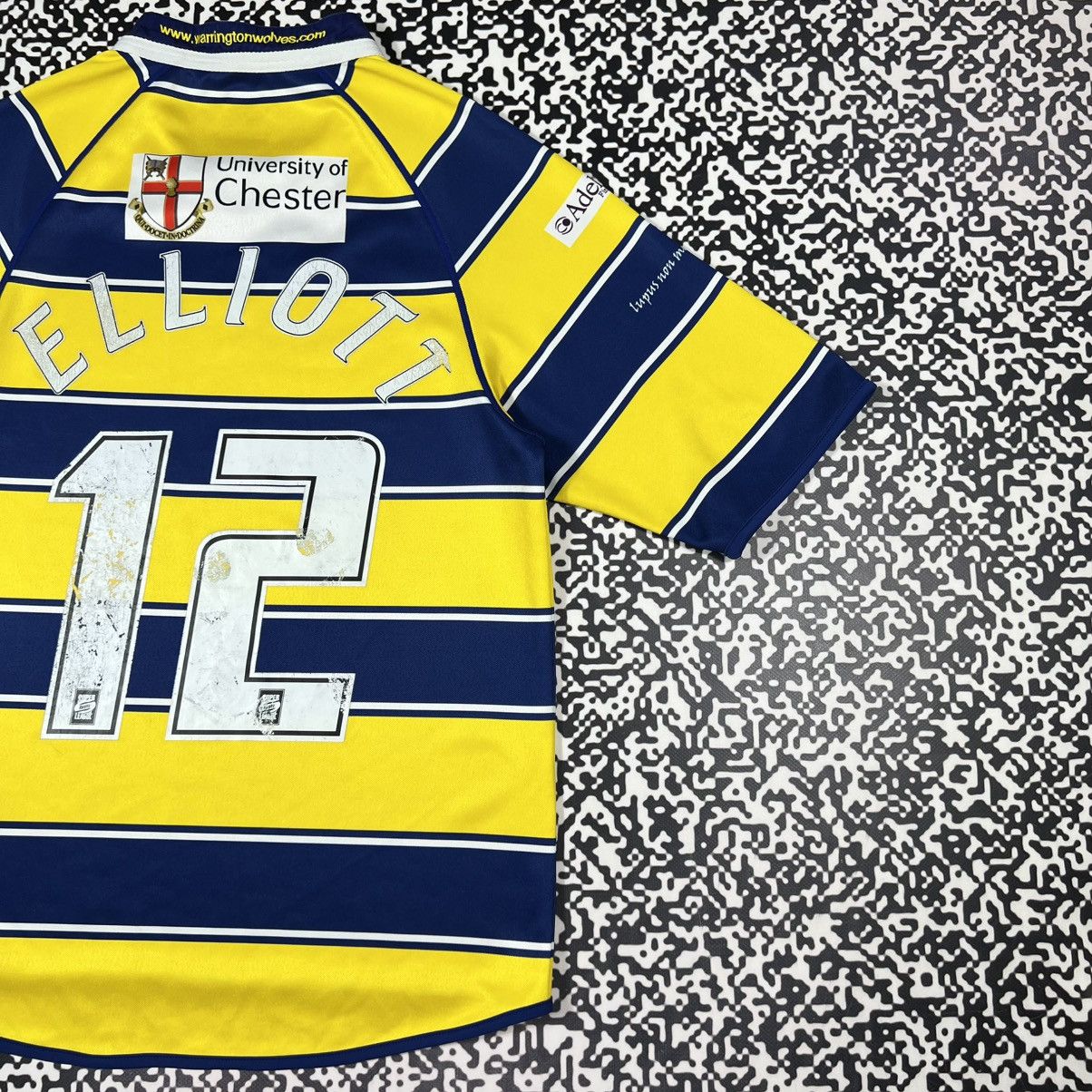 Canterbury of New Zealand Vintage Y2K Warrington Wolves Elliott Rugby Jersey Retro Size US M / EU 48-50 / 2 - 4 Thumbnail