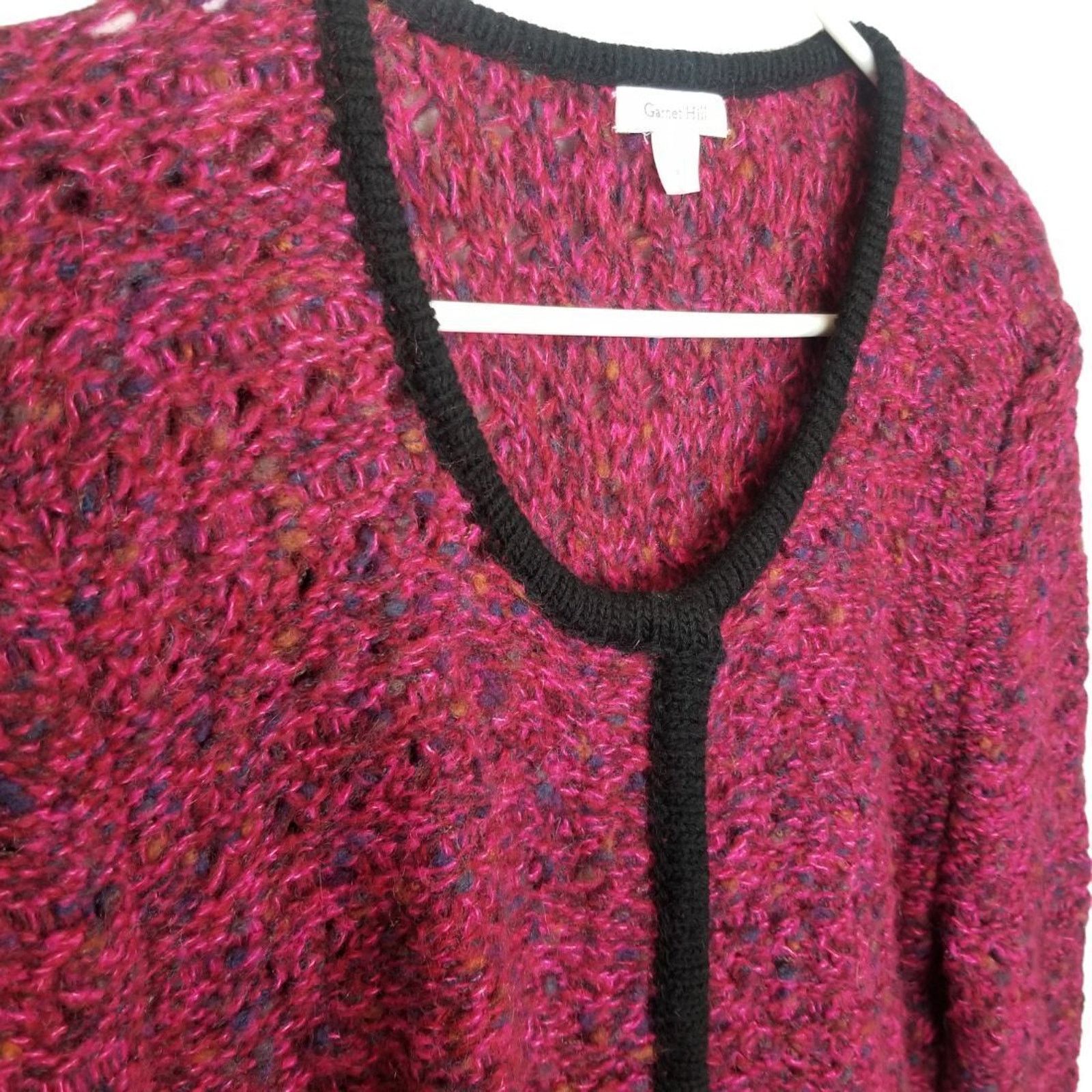 Arnette Garnet Hill Womens Wool Mohair Cardigan Sweater Snap Size M Size M / US 6-8 / IT 42-44 - 5 Thumbnail