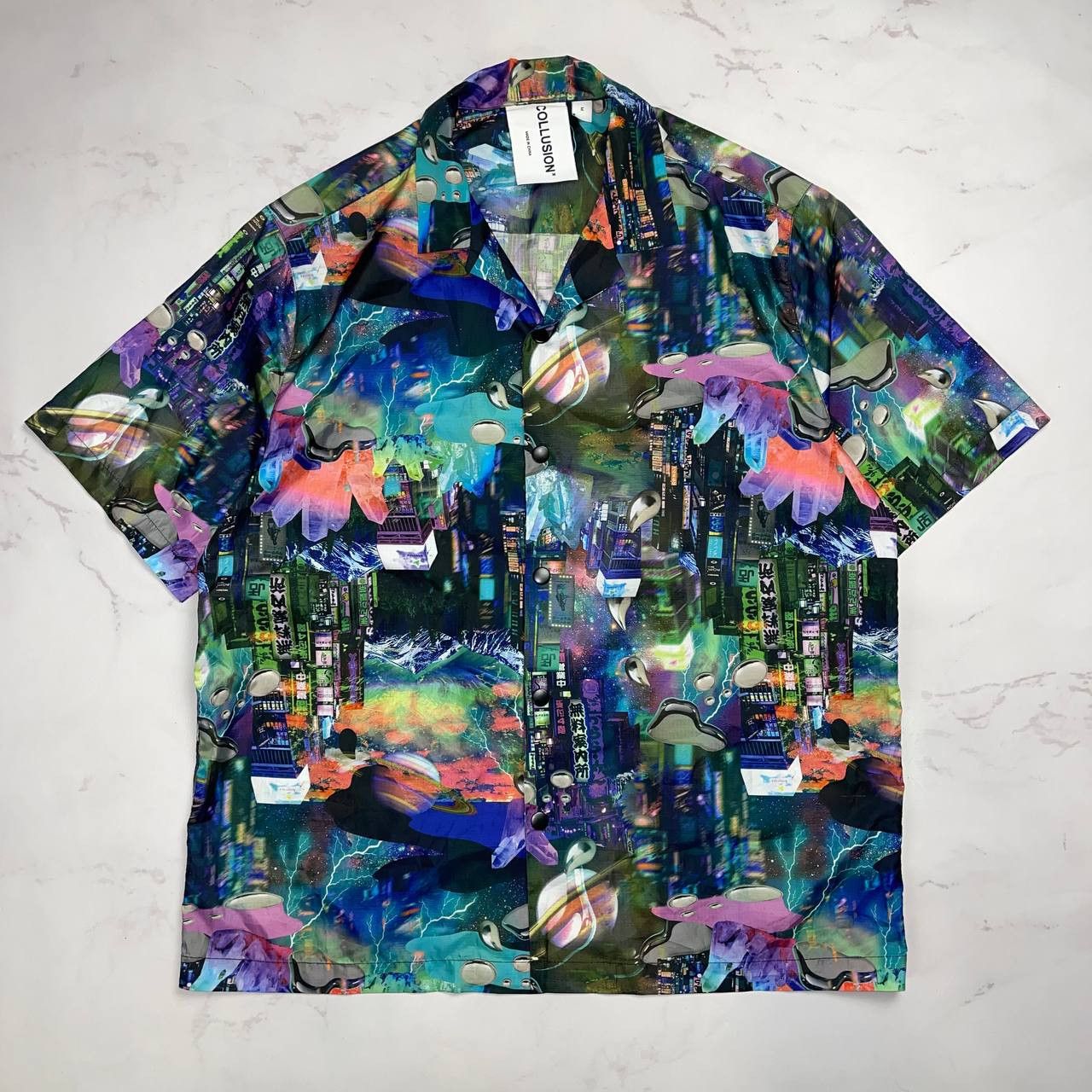 Vintage Avant-Garde x streatwear cropped shirt size m cosmos Size US M / EU 48-50 / 2 - 1 Thumbnail