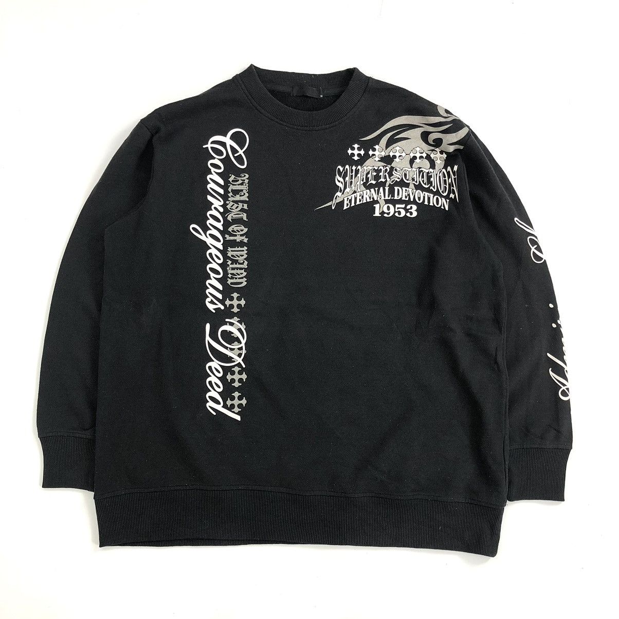 If Six Was Nine 2000s Beauty Beast Poem Gothic Grunge Lgb Style Sweatshirt Size US XL / EU 56 / 4 - 14 Thumbnail