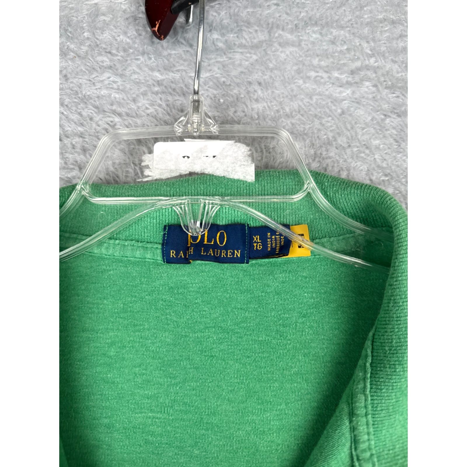 Ralph Lauren Ralph Lauren Polo Shirt Mens Green 100% Cotton Jersey XL Big & Tall Short Sleeve Button Collared Size US XL / EU 56 / 4 - 7 Thumbnail