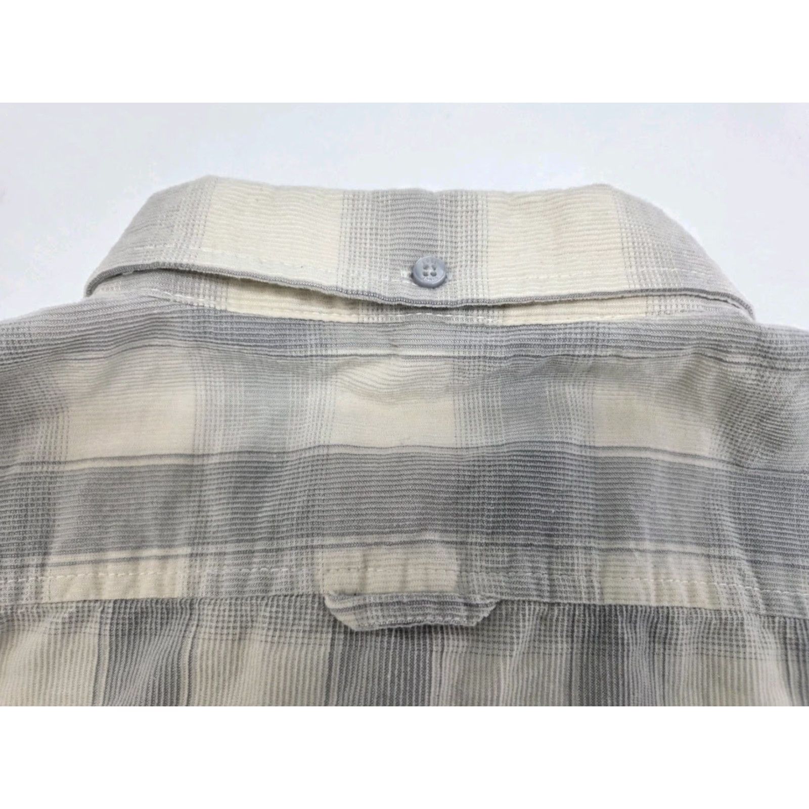 Ben Sherman Ben Sherman Mens Long Sleeve Beige/Grey Plaid Cotton Shirt L Corduroy Button-Up Pocket Embroidered Classic Fall Winter Spring Casual Travel Canary Size US L / EU 52-54 / 3 - 5 Thumbnail