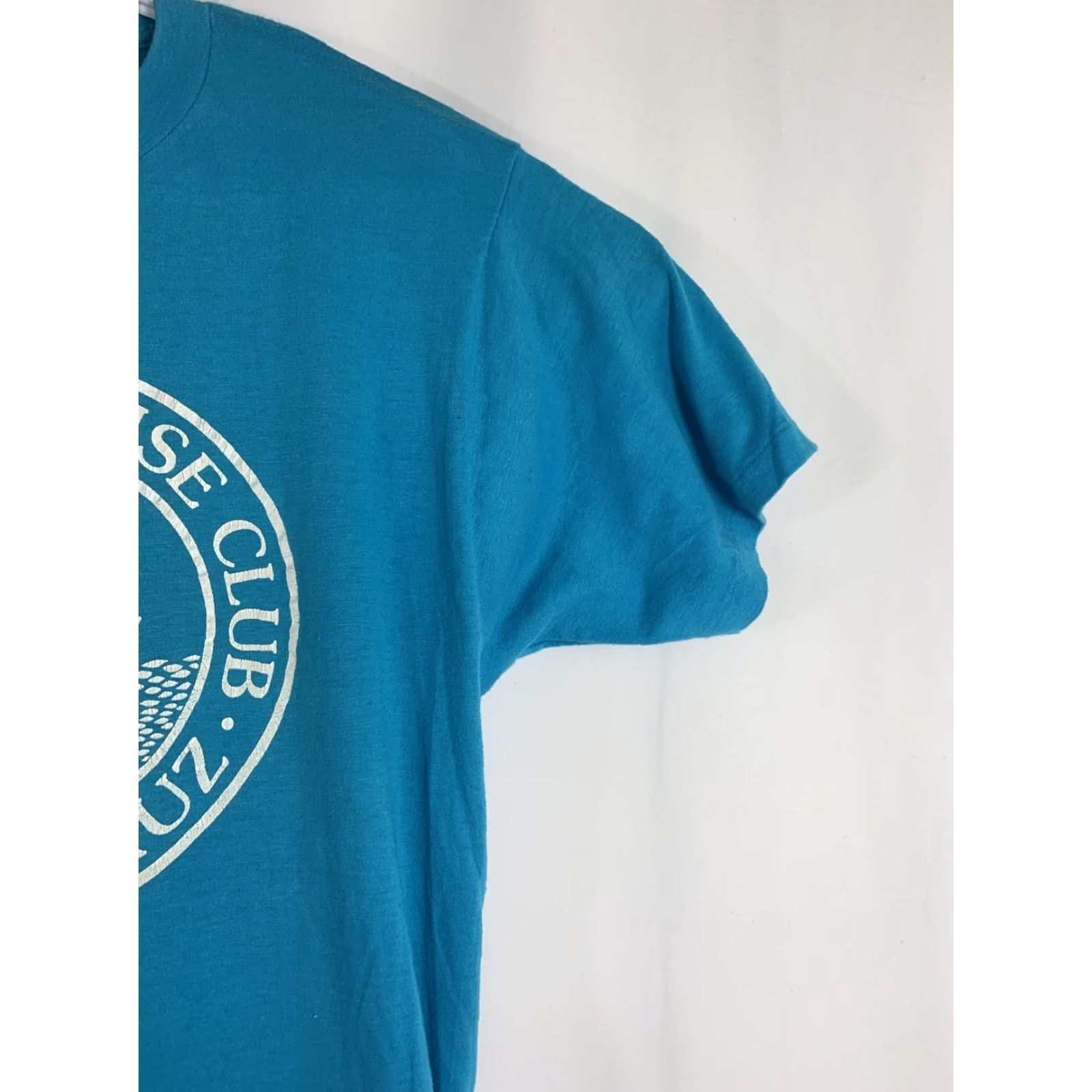 Vintage VINTAGE Sneakers T-Shirt XL Teal Cotton Made in USA No Where Cruise Club Veracruz Beach Mens Shirt Size US XL / EU 56 / 4 - 4 Thumbnail