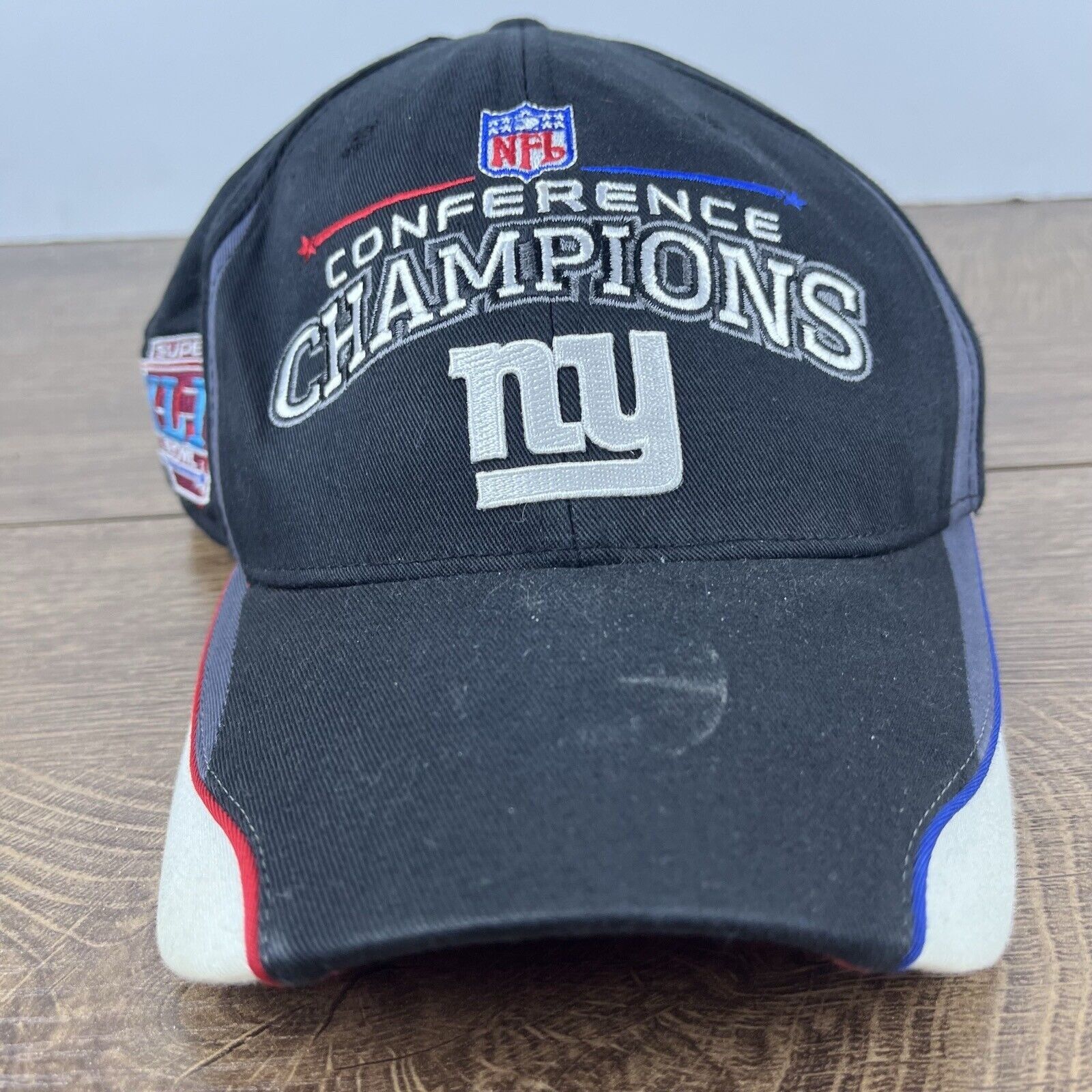 Reebok New York Giants Hat Conference Champions Black Adjustable Ha Size ONE SIZE - 2 Thumbnail
