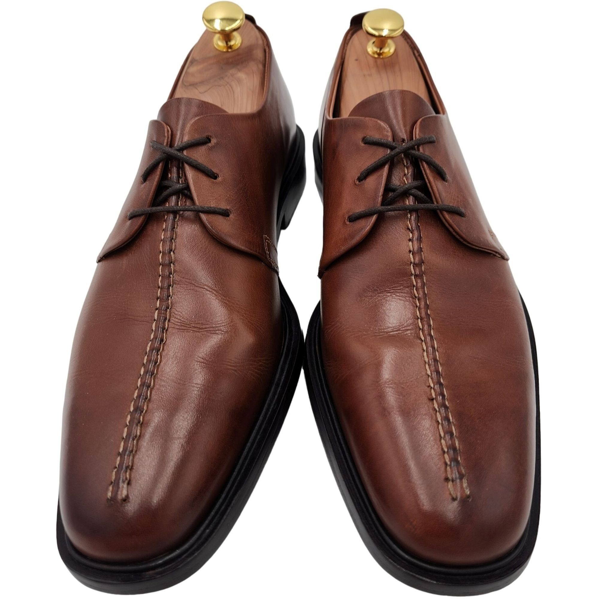 Cole Haan Cole Haan Beckett II Brown Leather Split-toe Derby Bluchers Size US 8.5 / EU 41-42 - 11 Thumbnail