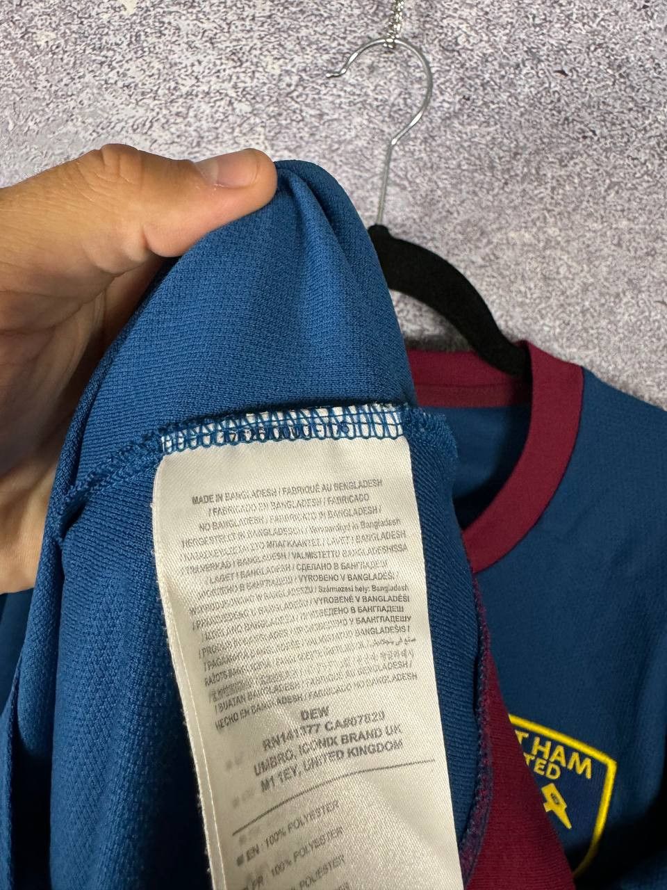Umbro West Ham United 2018/19 Away Umbro Soccer Jersey Large Size US L / EU 52-54 / 3 - 9 Thumbnail