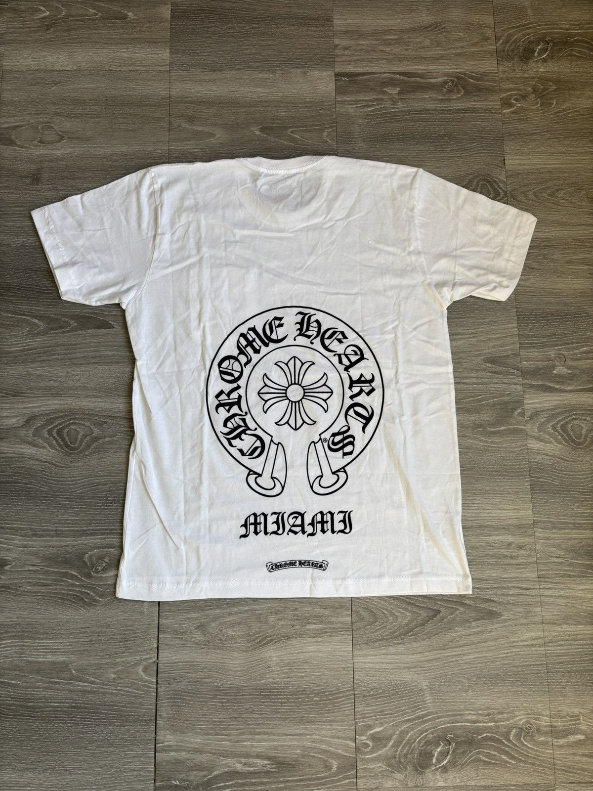 Chrome Hearts Chrome Hearts White Miami Horseshoe Tee Size US XL / EU 56 / 4 - 1 Thumbnail
