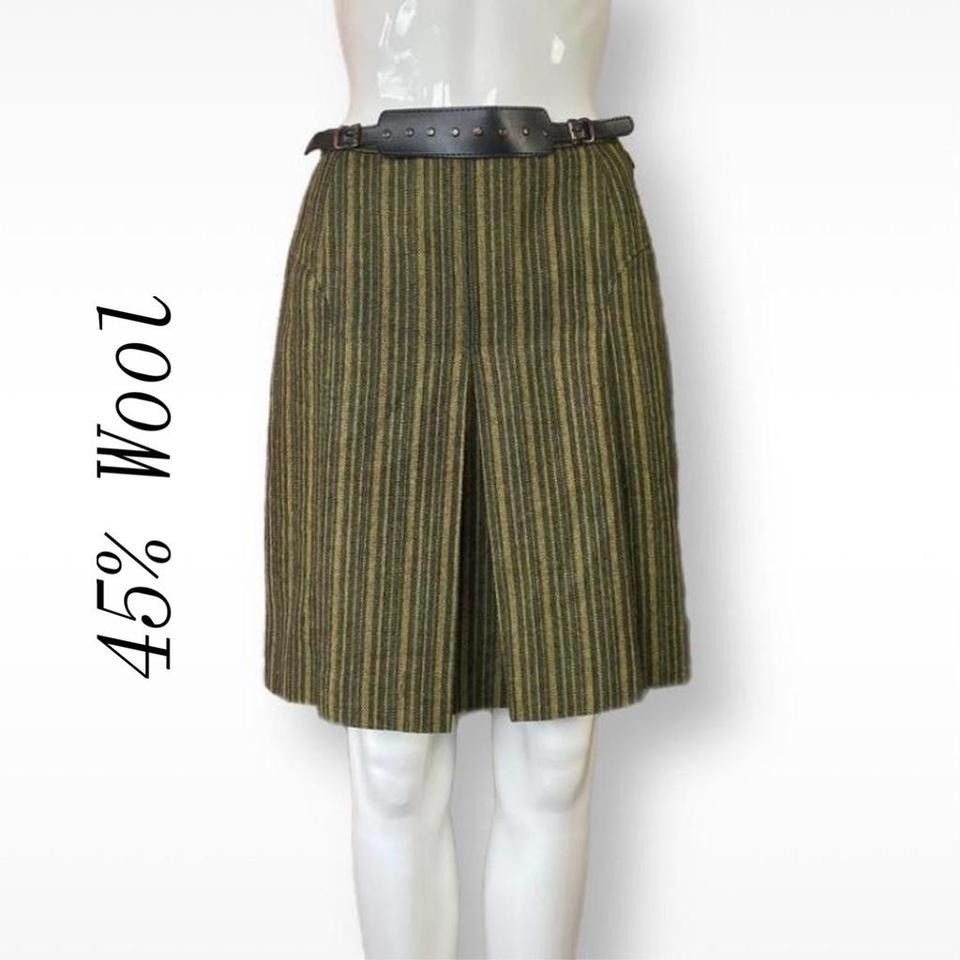 Vintage Vintage High Rise WOOL Skirt Size 27" / US 4 / IT 40 - 2 Thumbnail
