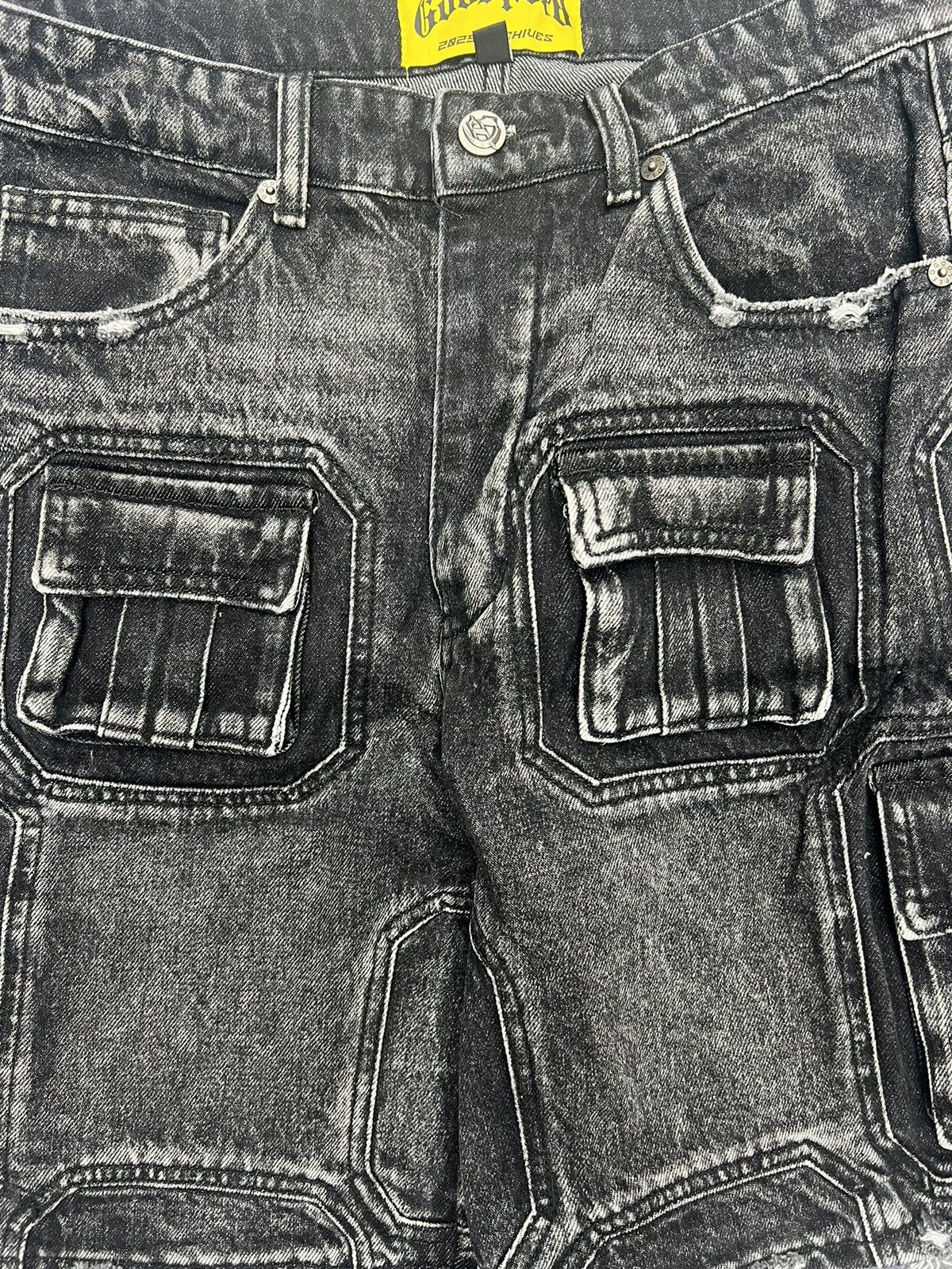 Godspeed Godspeed Octagon Cargo Denim Shorts Size US 30 / EU 46 - 2 Thumbnail