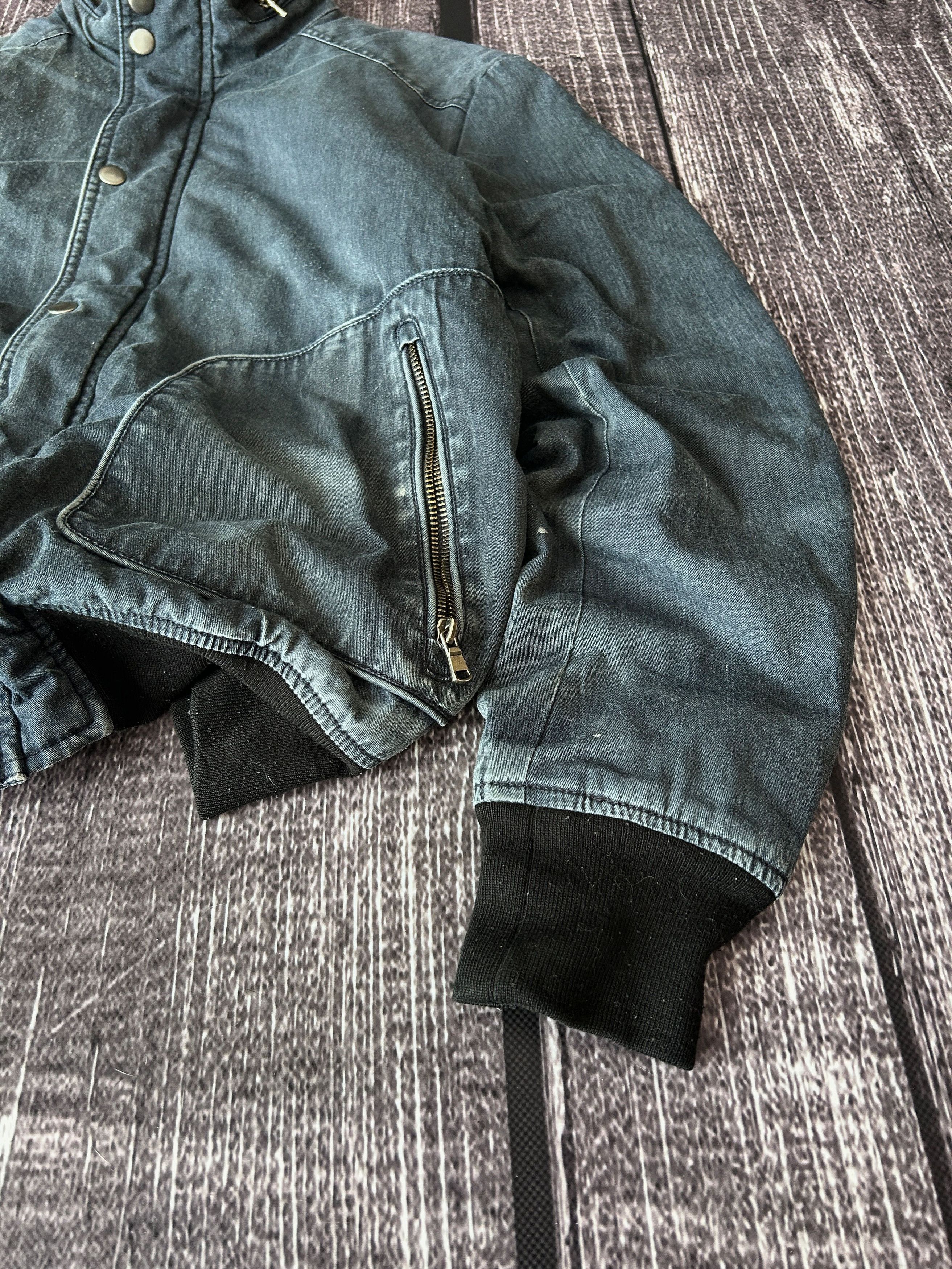 Vintage VTG Avant Garde Rick Owens Style Washed Bomber Jacket 90s Size US M / EU 48-50 / 2 - 4 Thumbnail