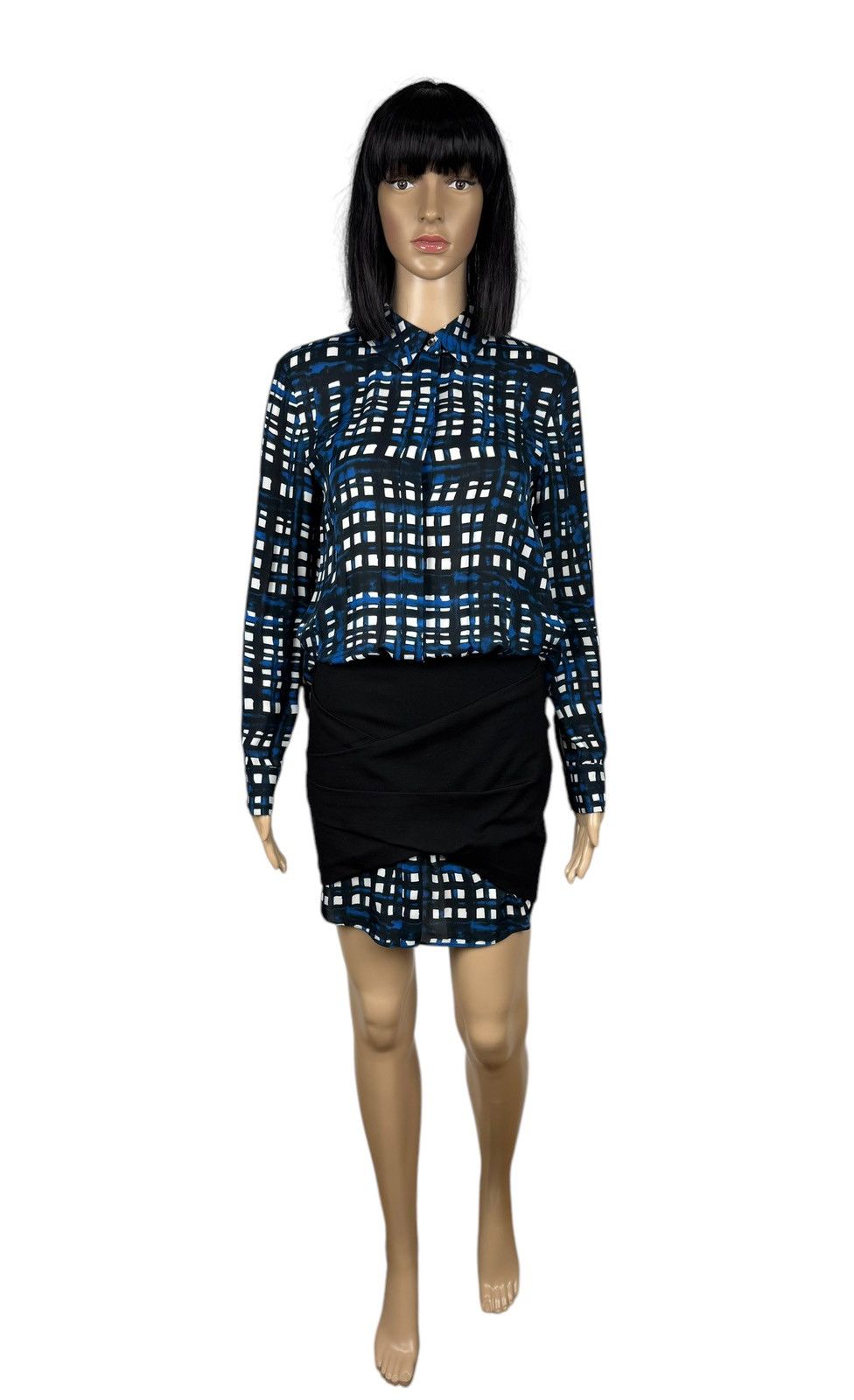 THAKOON Thakoon Addition Plaid Silk Mini Dress size 0 Size XS / US 0-2 / IT 36-38 - 2 Thumbnail