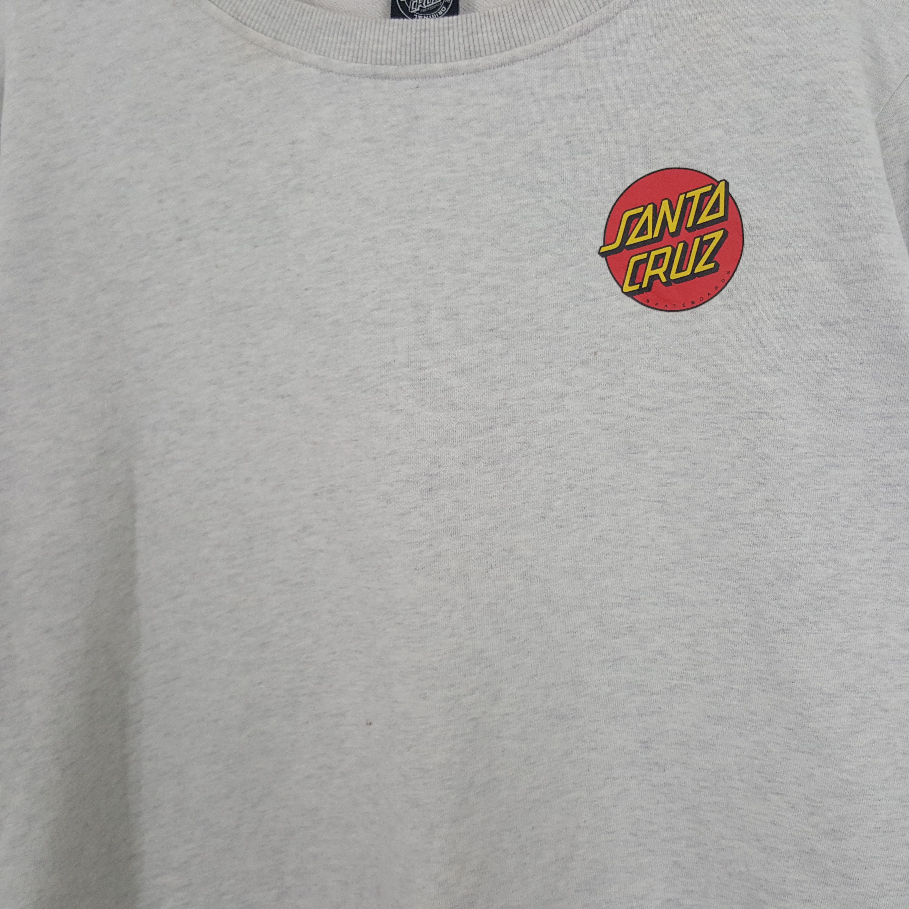 Santa Cruz Skateboards × Vintage Vintage Santa Cruz Skateboards Style Sweatshirt Size US XL / EU 56 / 4 - 4 Thumbnail