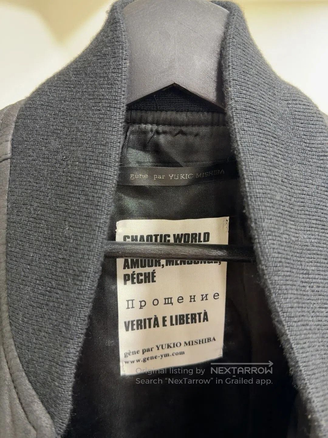 Gene Par Yukio Mishiba Yukio Mishiba Black Leather Jacket L Size. Size US L / EU 52-54 / 3 - 3 Thumbnail
