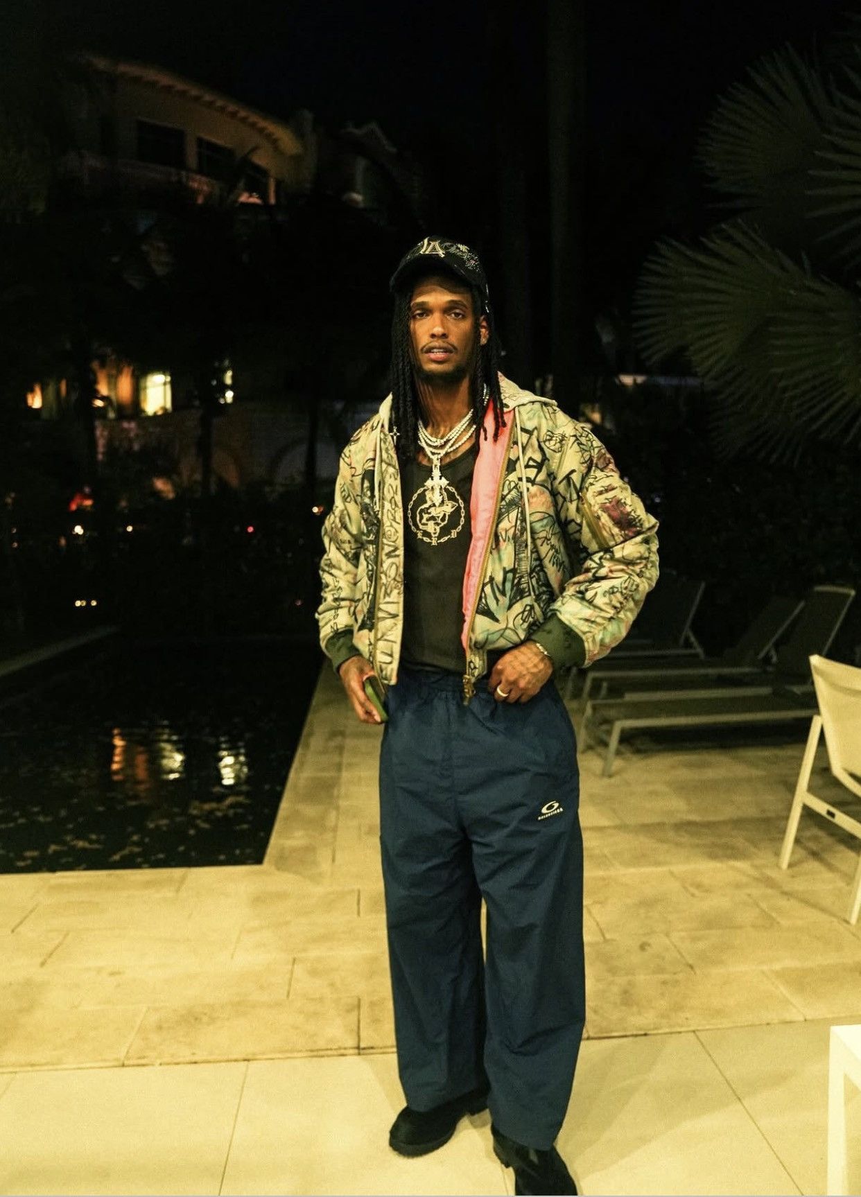Mowalola NEW YORK GRAFFITI OVERSIZED REVERSIBLE JACKET Size US XL / EU 56 / 4 - 2 Thumbnail