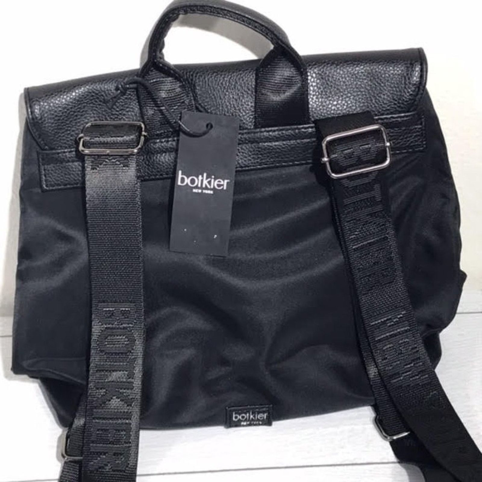 Other Botkier Black Faux Leather Fold over Backpack NWT Size ONE SIZE - 8 Thumbnail