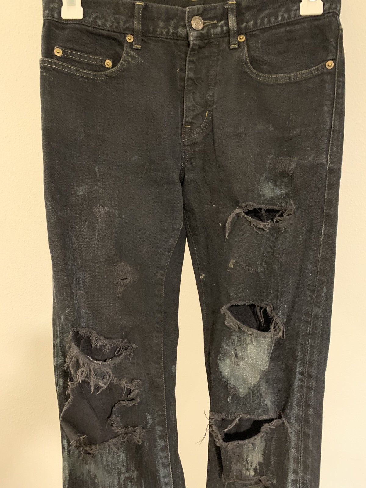 Saint Laurent Paris Saint Laurent fw13 oil spill denim Size US 29 - 4 Thumbnail