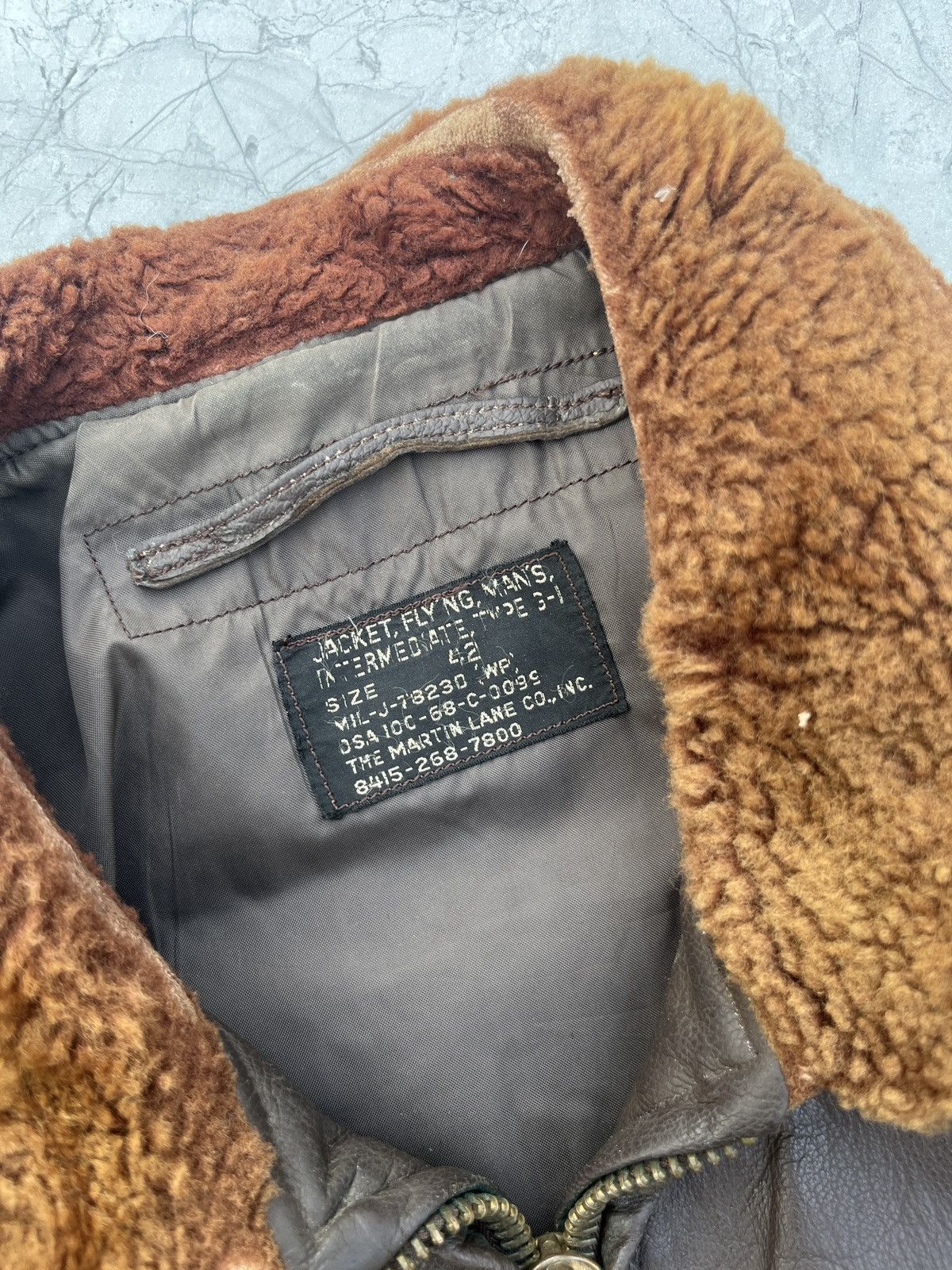 Vintage Rare Vintage 1968 U.S. Navy G-1 Flight Jacket. Size US L / EU 52-54 / 3 - 6 Thumbnail