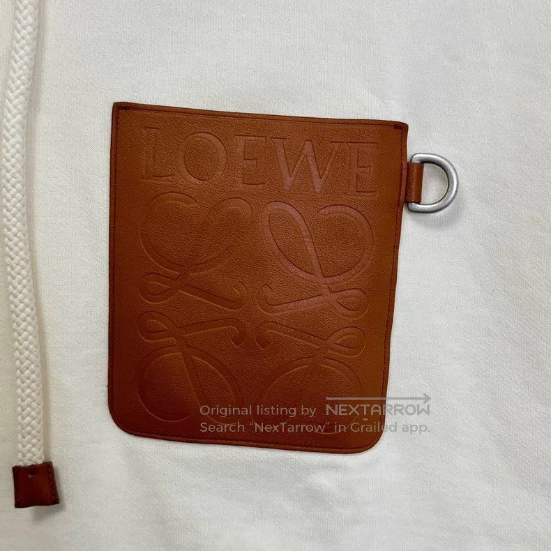 Loewe Loewe Front Leather Patch Logo Hoodie Size XL / US 12-14 / IT 48-50 - 3 Thumbnail