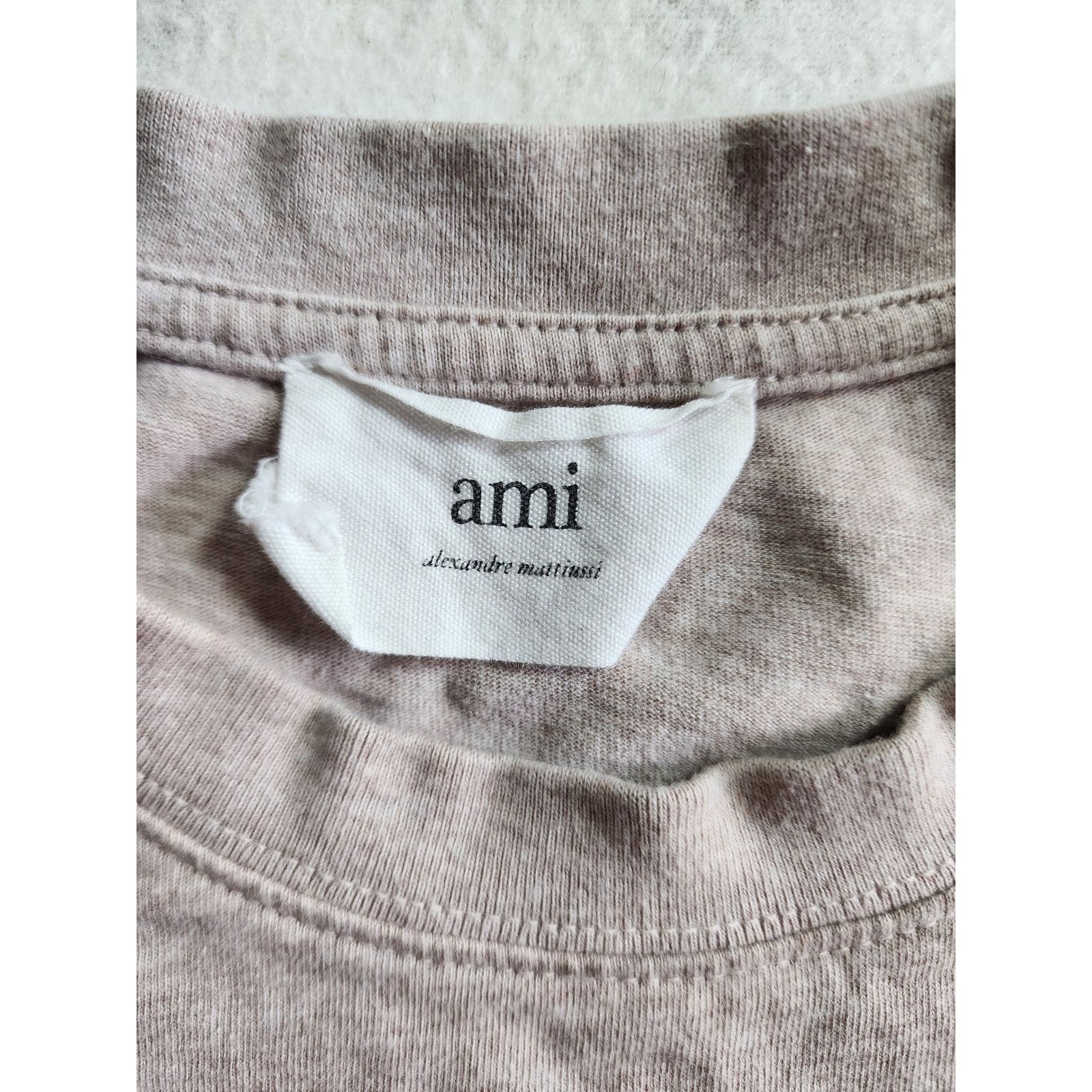 AMI AMI Paris Long Sleeve T-Shirt Crewneck Top S Heathered Sand Size US S / EU 44-46 / 1 - 3 Thumbnail