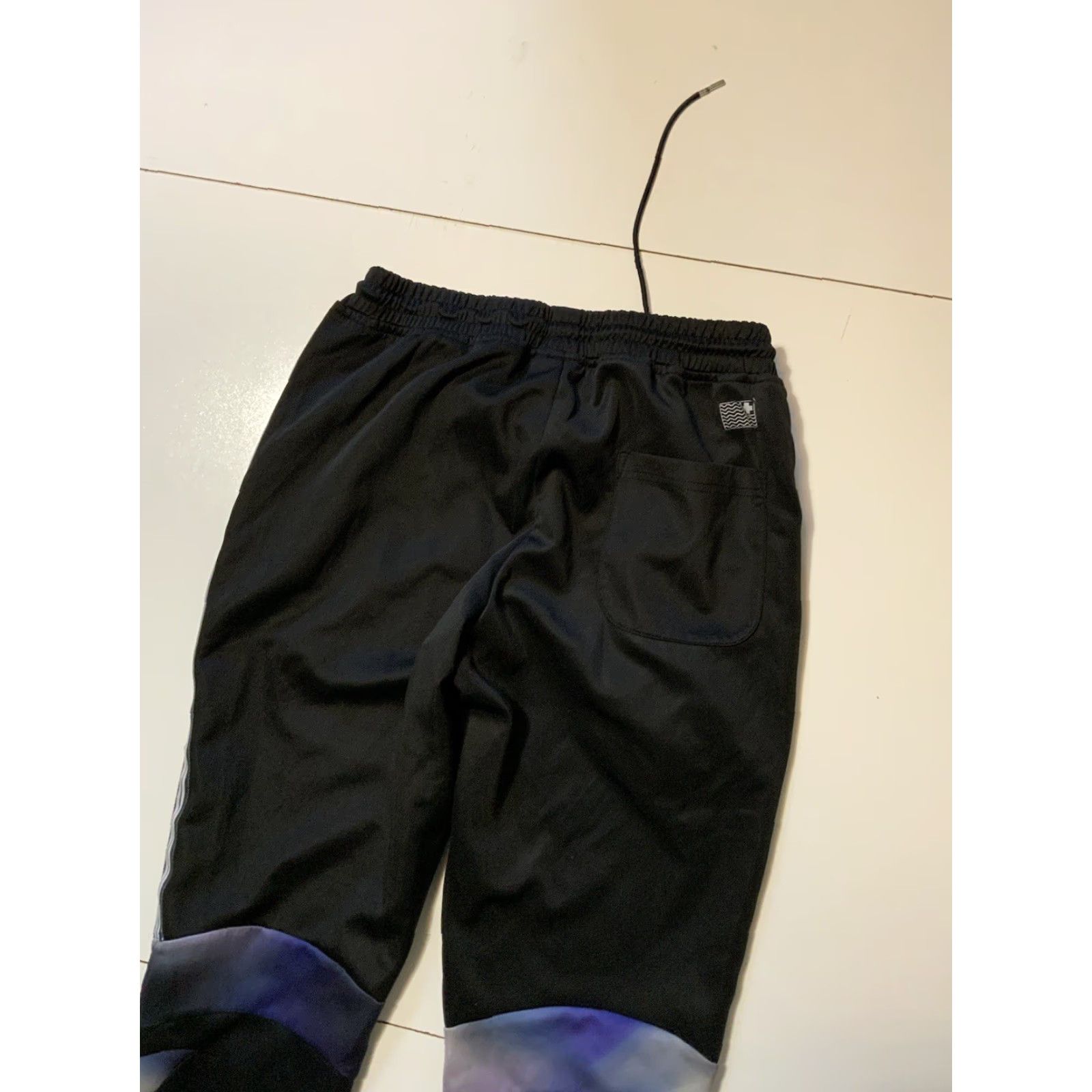 Vintage Pink Dolphin Fly Legends Rare Northern Lights Black Slim Fit Track Pants Sz. M Men Slim Activewear Pants Regular Size M Black Mens Size US 31 - 7 Thumbnail