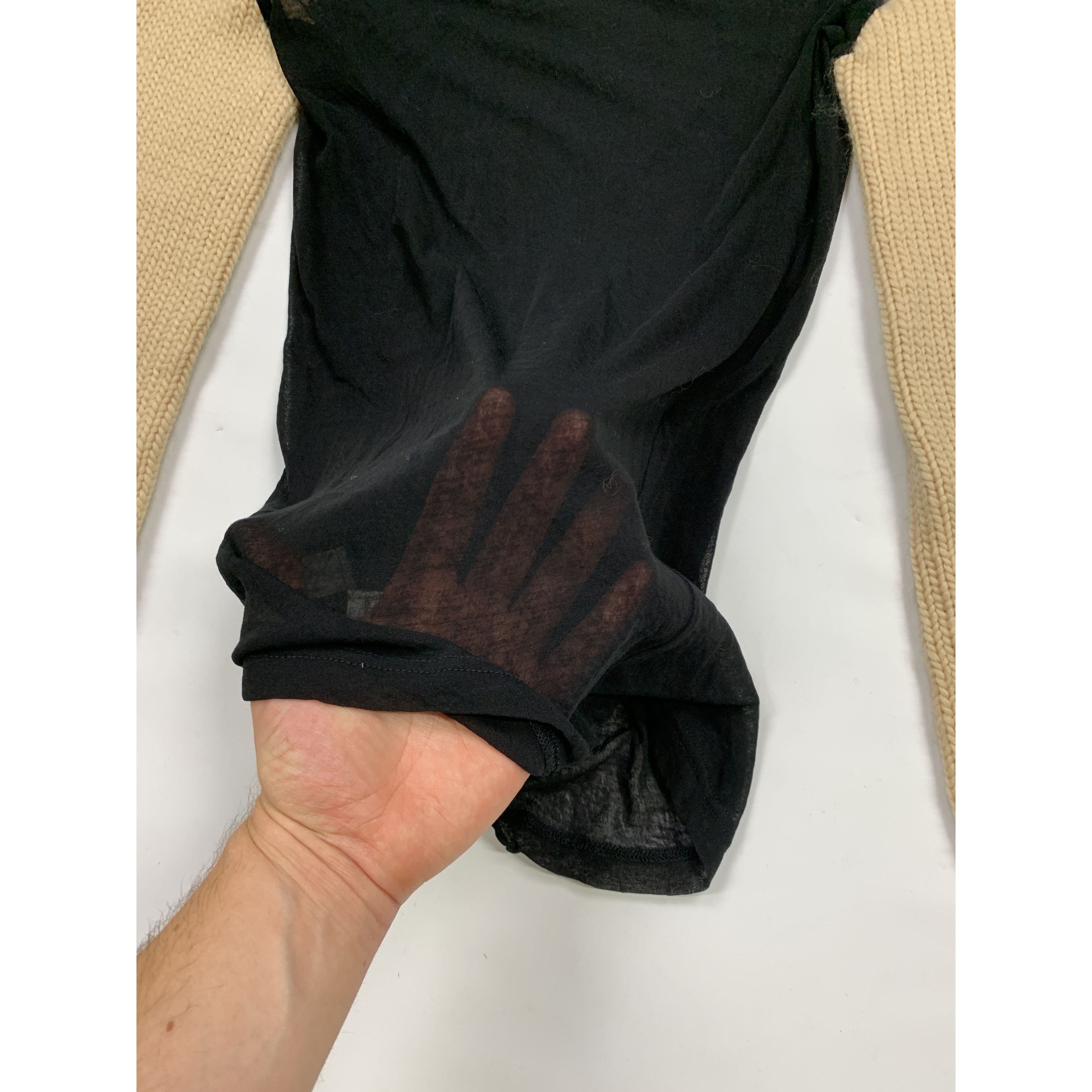 Yohji Yamamoto Sample Hybrid Knit / Sheer Turtleneck Sweater Size M / US 6-8 / IT 42-44 - 4 Thumbnail
