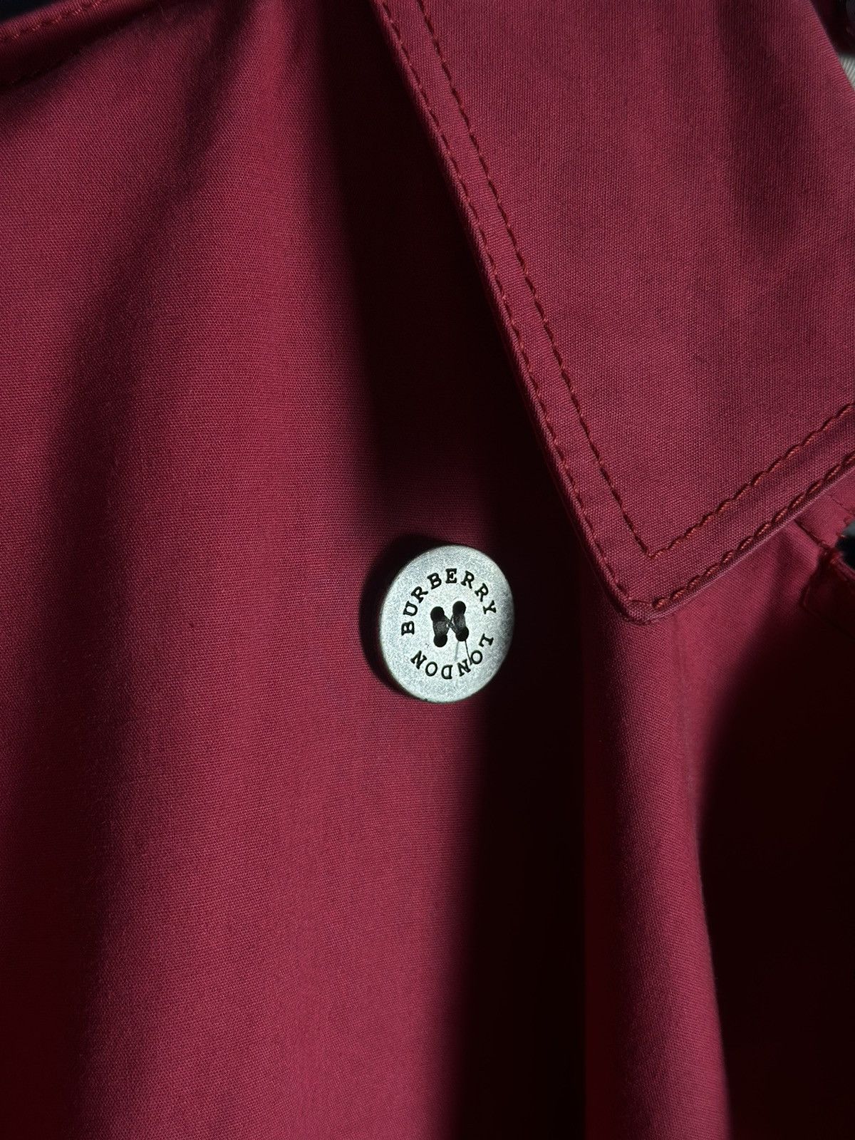 Burberry × Vintage Womens Burberry Vintage Trench Coat Jacket Wool Lining Size M / US 6-8 / IT 42-44 - 16 Thumbnail