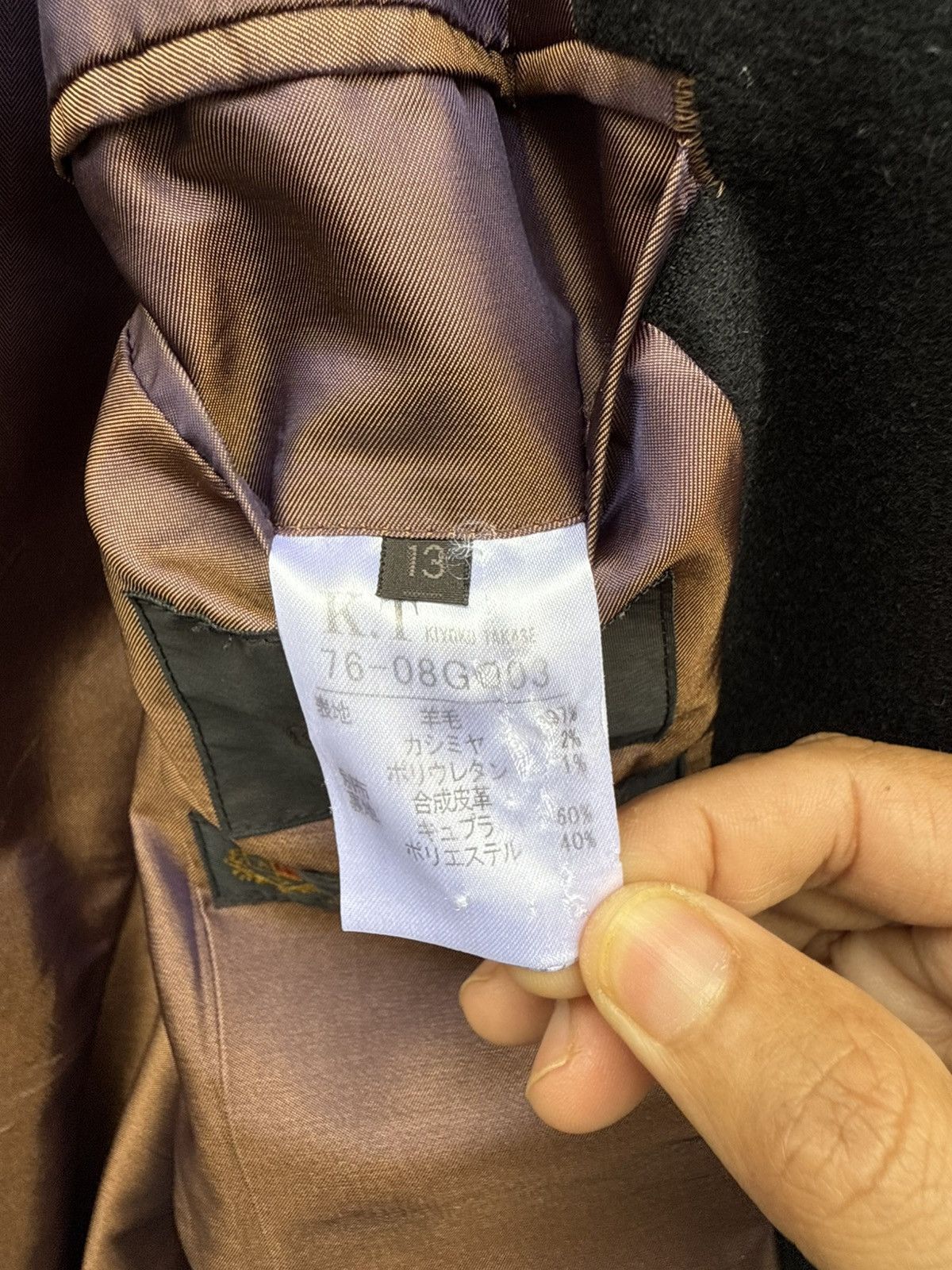Loro Piana Loro Piana x Kiyoko Takase Premium Wool & Cashmere Blazer Size M / US 6-8 / IT 42-44 - 4 Thumbnail