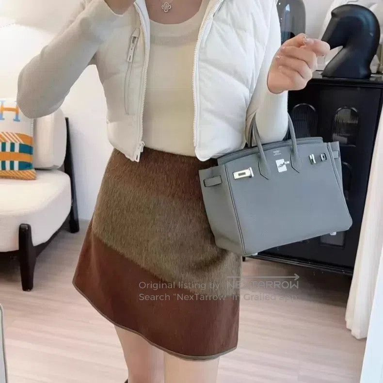 Hermes Hermes Cashmere Mohair Three Tone Short Skirt Size 24" / US 00 / IT 34 - 6 Thumbnail