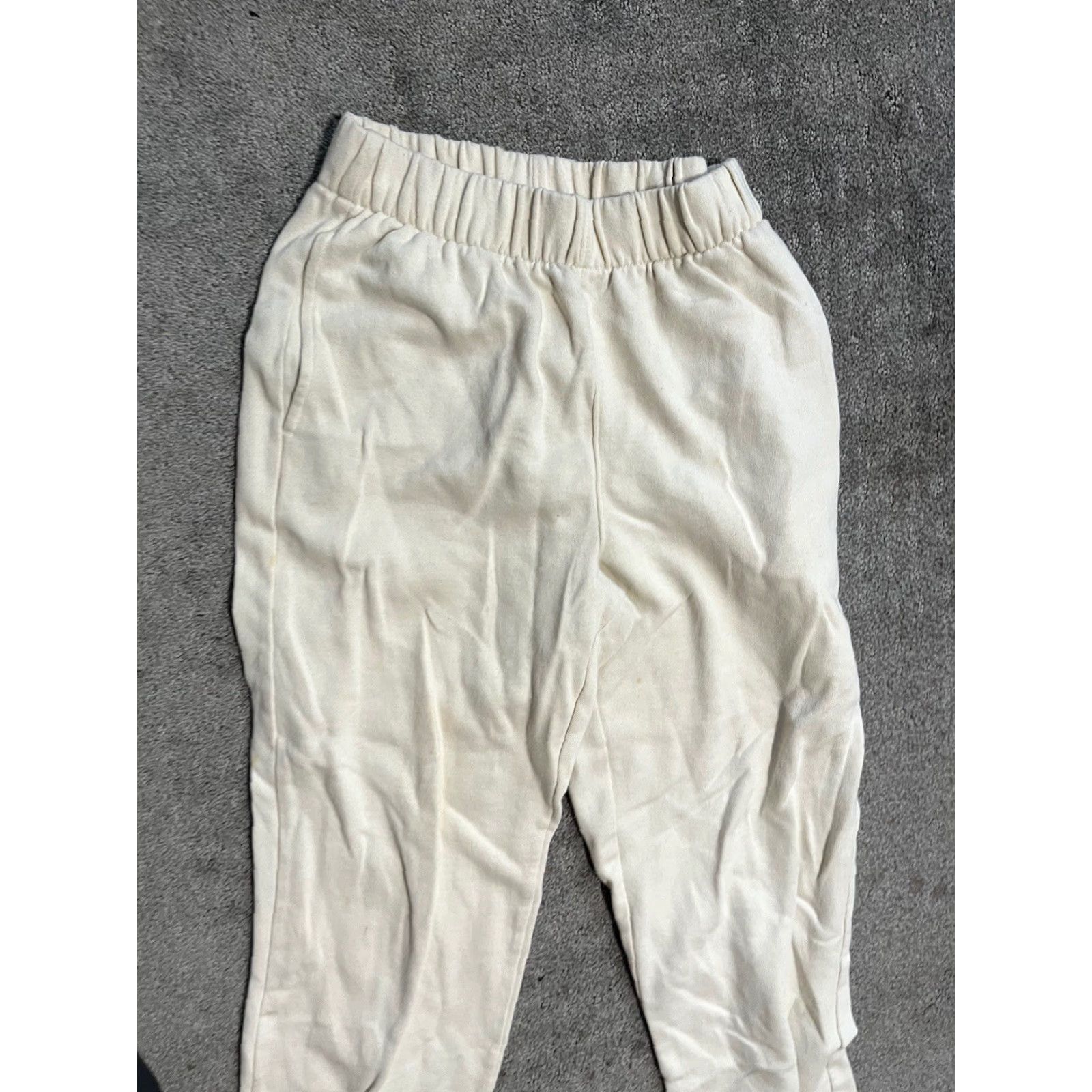 Gap Gap Womens Solid Sweatpants Lounge Cream Solid Size XS Size 26" / US 2 / IT 38 - 2 Thumbnail