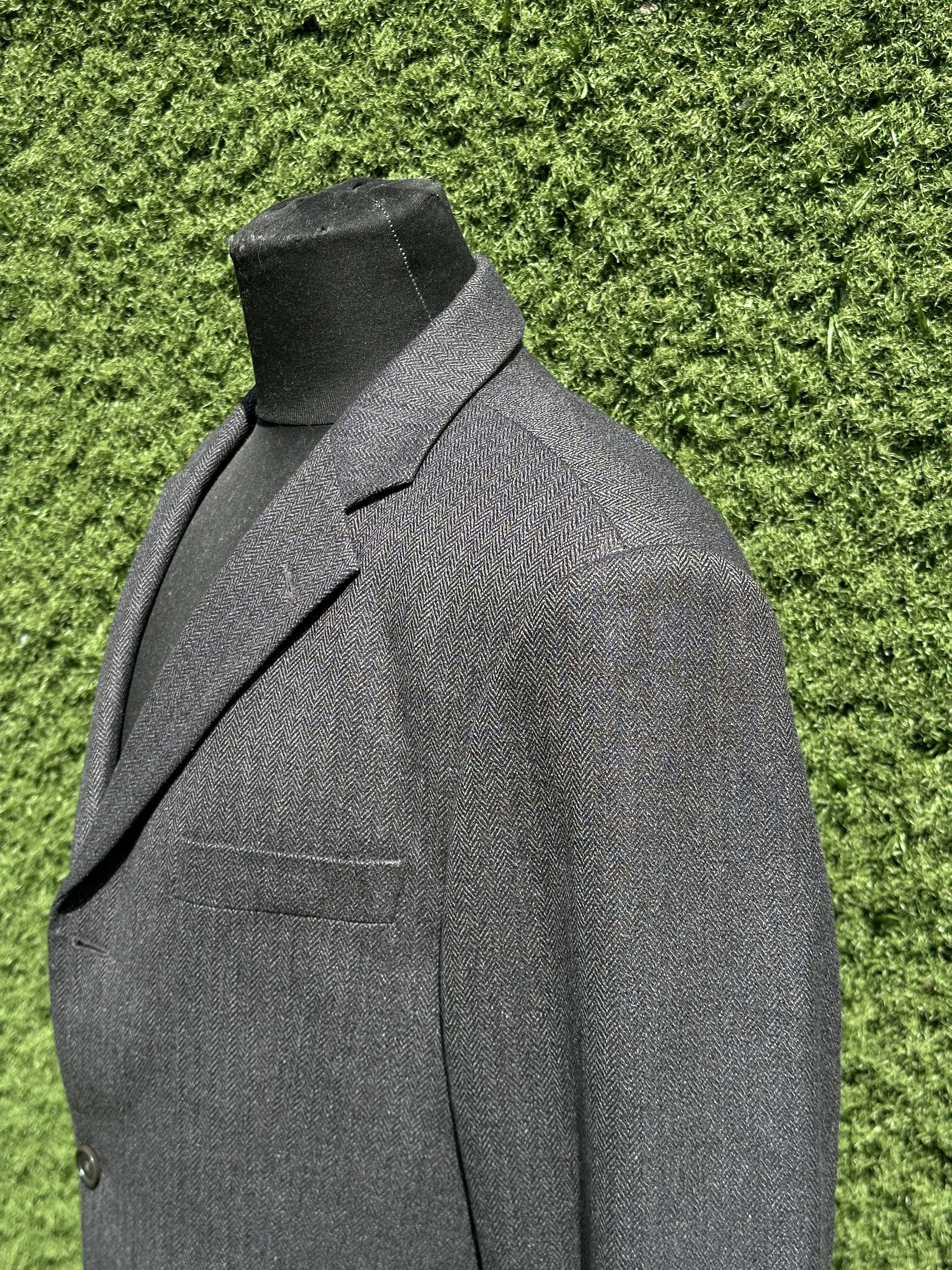 Balmain Balmain Paris Herringbone Wool Suit Blazer Double Vent IT 52 Size 52R - 13 Thumbnail