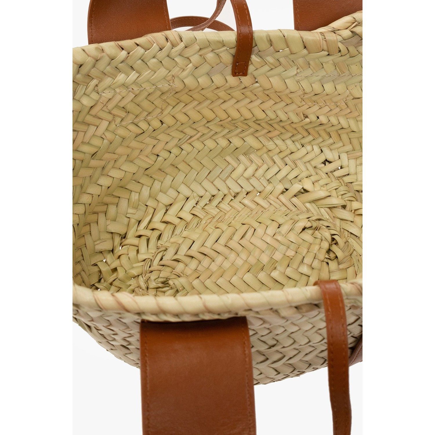 Chloe Chloe Small Sense Caramel Raffia Effect Palm Basket Handbag Size ONE SIZE - 4 Thumbnail