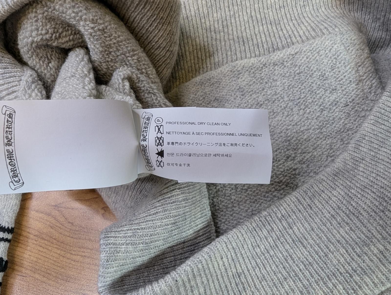 Chrome Hearts Chrome Hearts Life Sentence Cashmere Hoodie in Grey Size US M / EU 48-50 / 2 - 6 Thumbnail