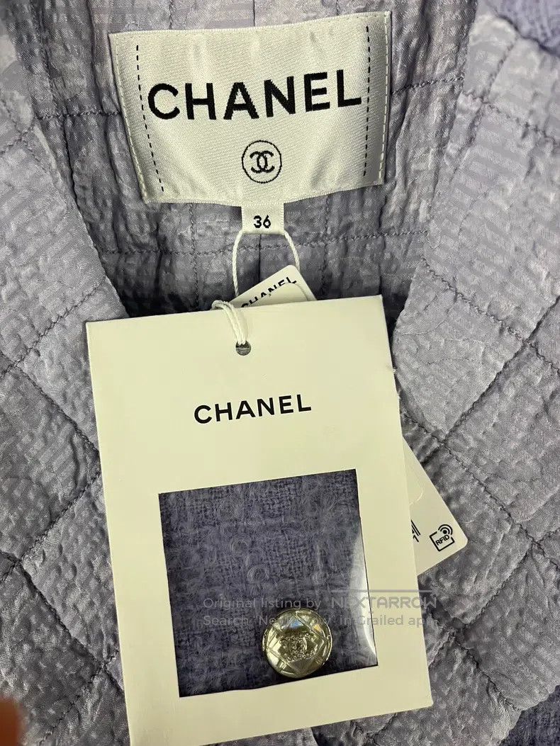 Chanel Chanel Taro purple lapel double-breasted jacket Size XS / US 0-2 / IT 36-38 - 4 Thumbnail