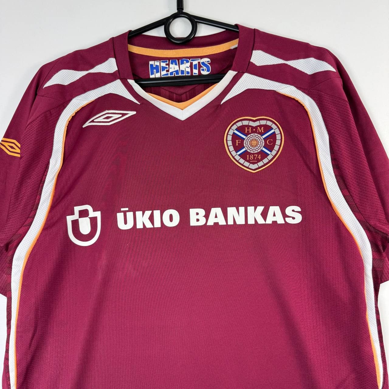 Umbro Umbro Hearts FC Home Football Shirt Maroon Mens Size M Size US M / EU 48-50 / 2 - 2 Thumbnail
