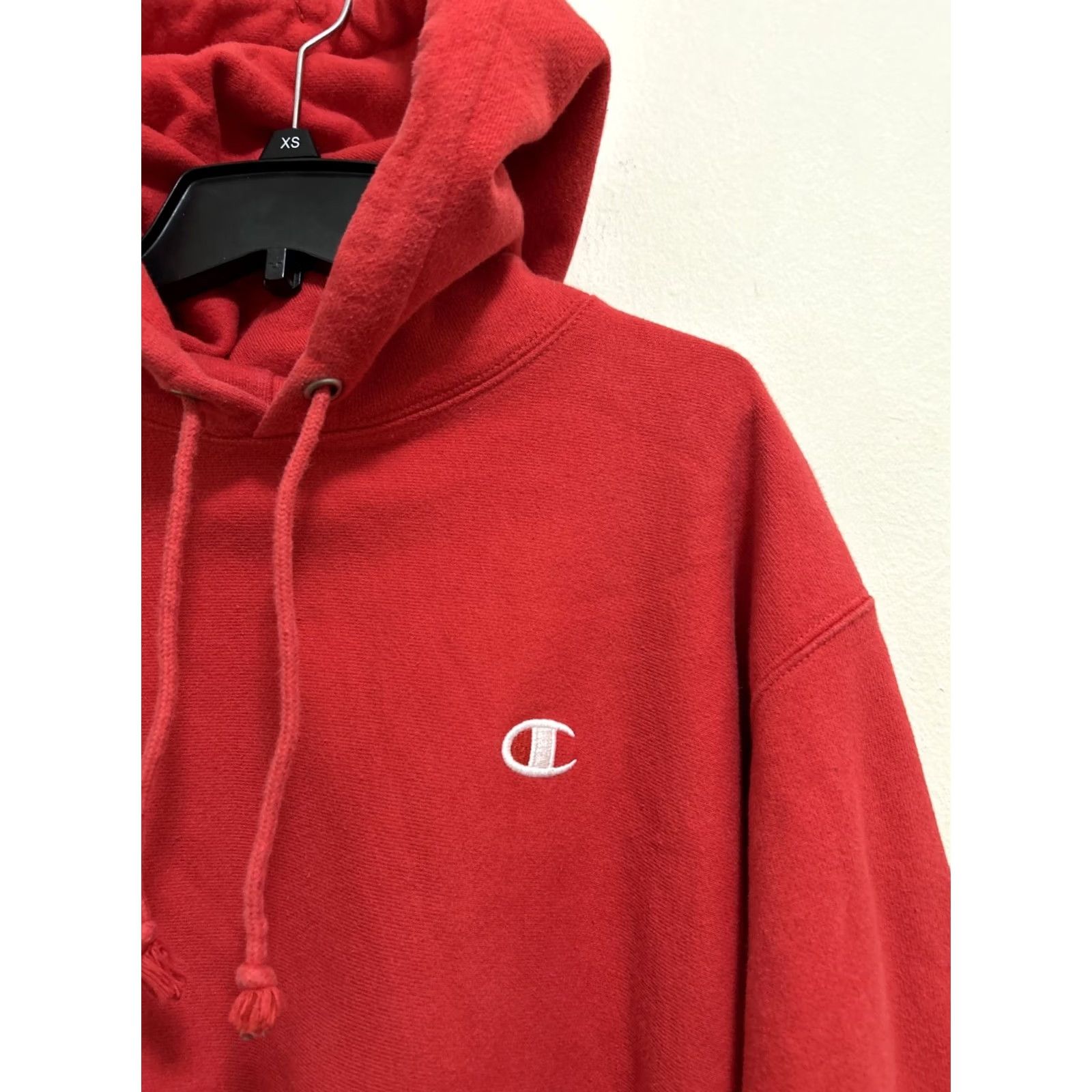 Champion VINTAGE Champion Reverse Weave Hoodie Mens M Red Long Sleeve Hooded Sweatshirt Size US M / EU 48-50 / 2 - 5 Thumbnail