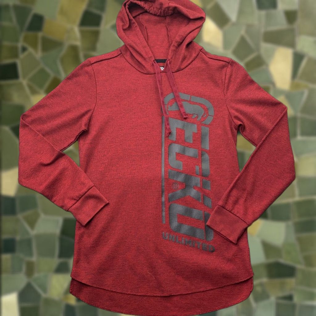 Ecko Unltd. Ecko Unltd Mens Hoodie Small Red Hooded Sweatshirt Cotton Polyester Thermal Sweatshirt Hoodie Mens Red S Size US S / EU 44-46 / 1 - 1 Thumbnail