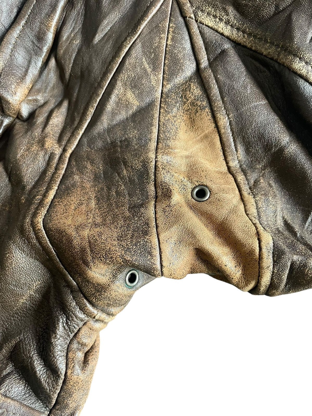 Leather Vintage Bomber Leather Jacket Size US M / EU 48-50 / 2 - 6 Thumbnail