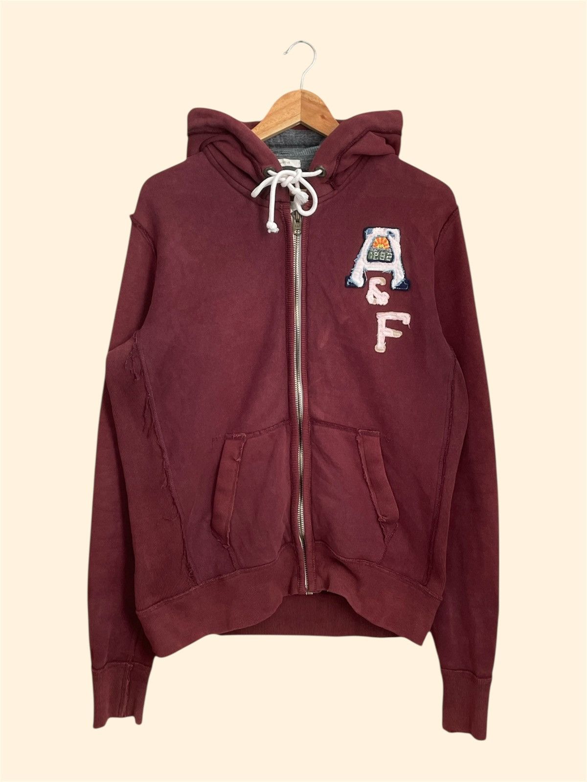 If six Was Nine x Beauty Beast Abecrombie Zip Hoodie M Red