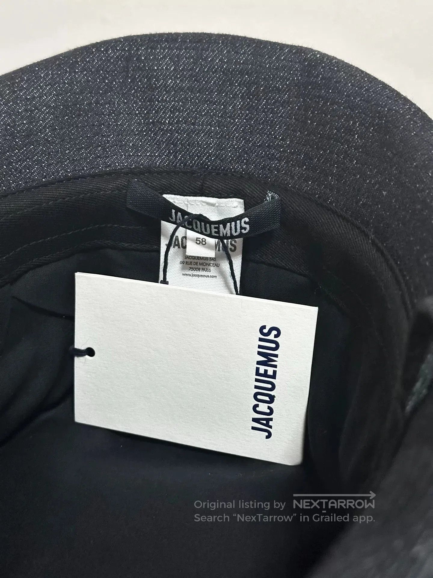 Jacquemus 25SS Reversible Denim Bucket Hat.